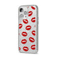 Vampire Fangs with Transparent Background iPhone 14 Pro Max Glitter Tough Case Silver Angled Image