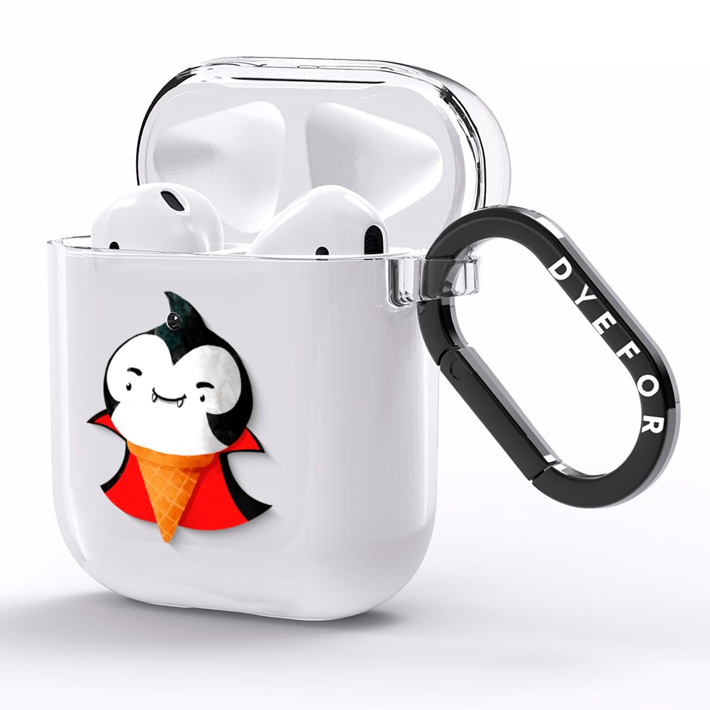 Vampire Ice Cream AirPods Clear Case Side Image