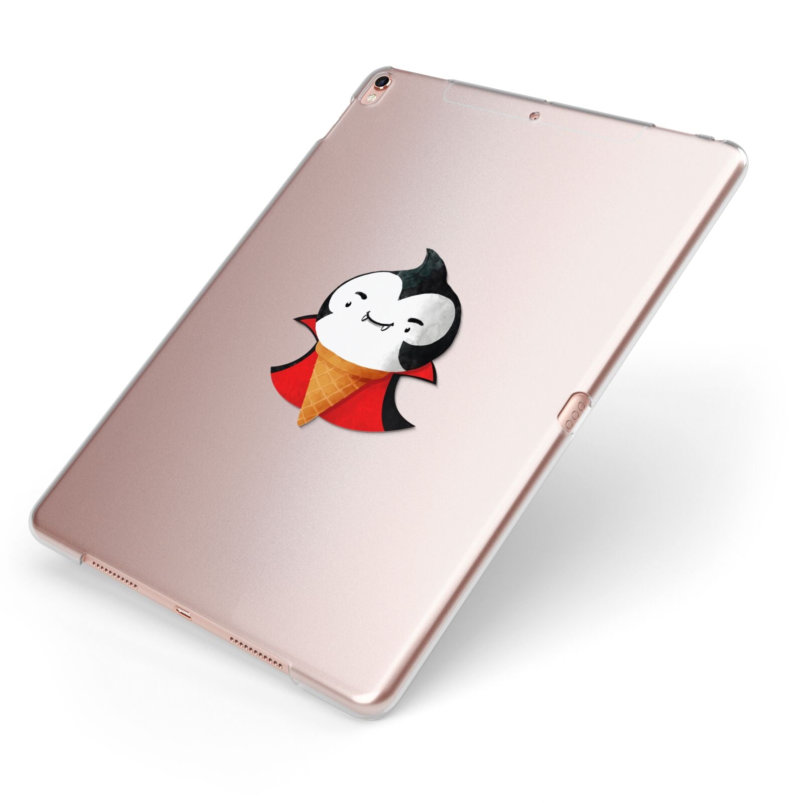 Vampire Ice Cream Apple iPad Case on Rose Gold iPad Side View