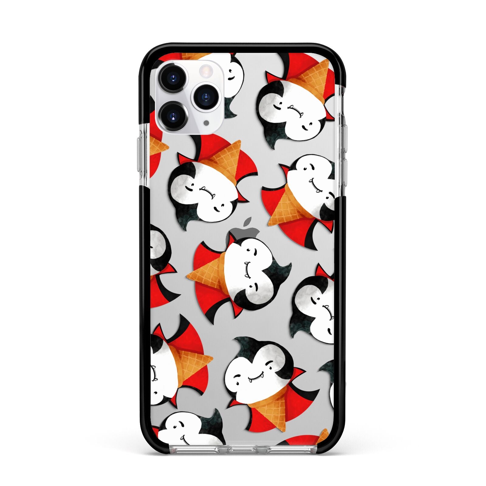 Vampire Ice Cream Apple iPhone 11 Pro Max in Silver with Black Impact Case