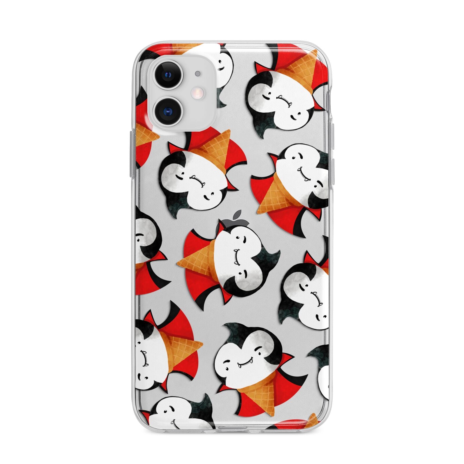 Vampire Ice Cream Apple iPhone 11 in White with Bumper Case