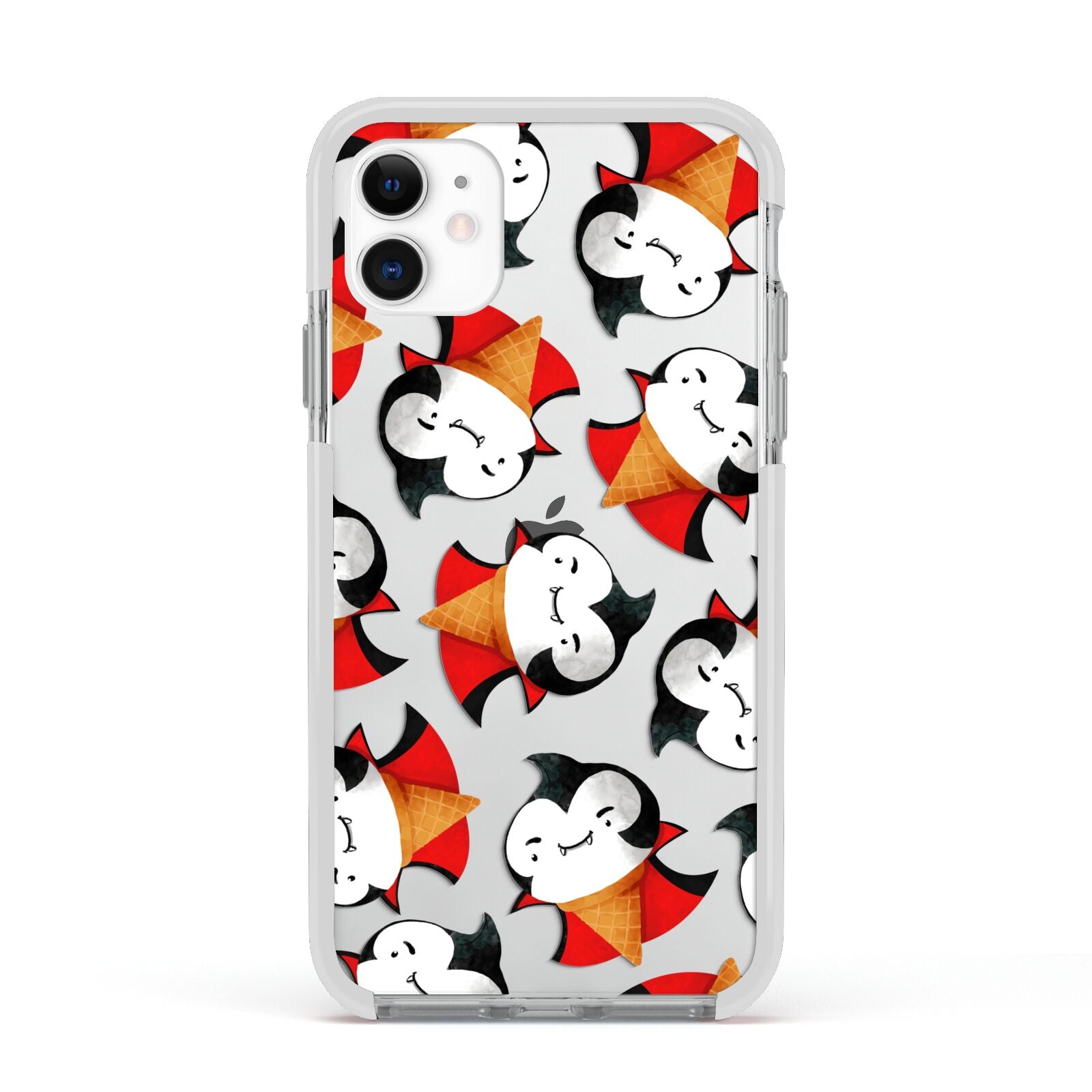 Vampire Ice Cream Apple iPhone 11 in White with White Impact Case