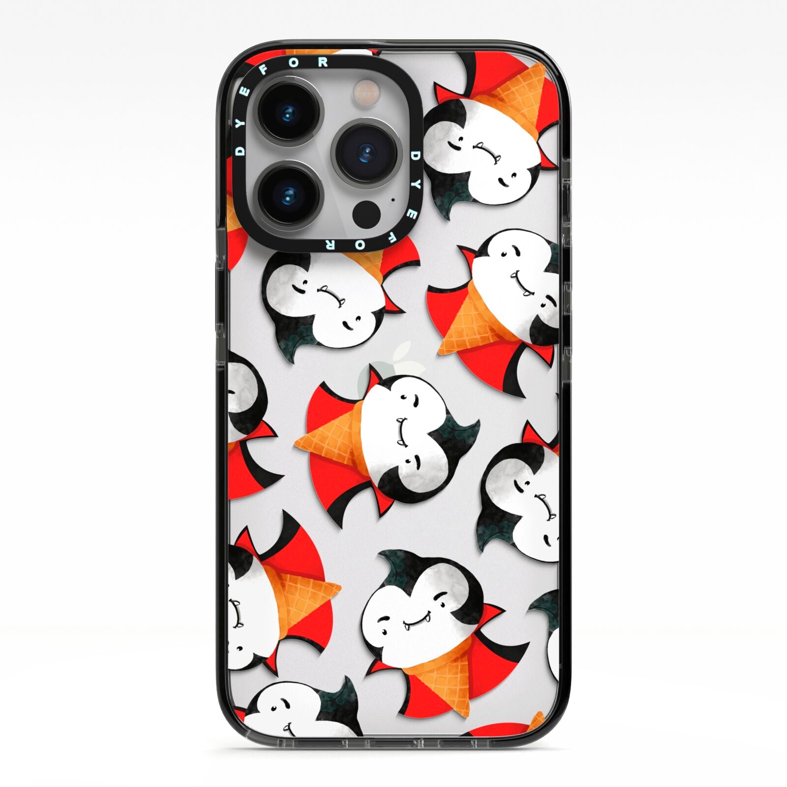 Vampire Ice Cream iPhone 13 Pro Black Impact Case on Silver phone