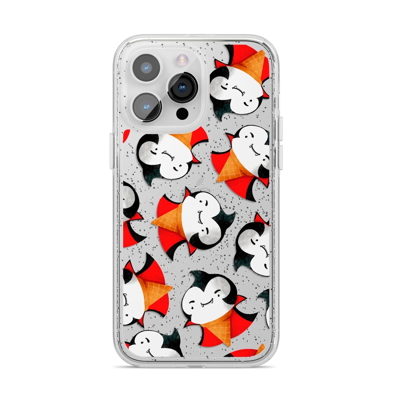 Vampire Ice Cream iPhone 14 Pro Max Glitter Tough Case Silver