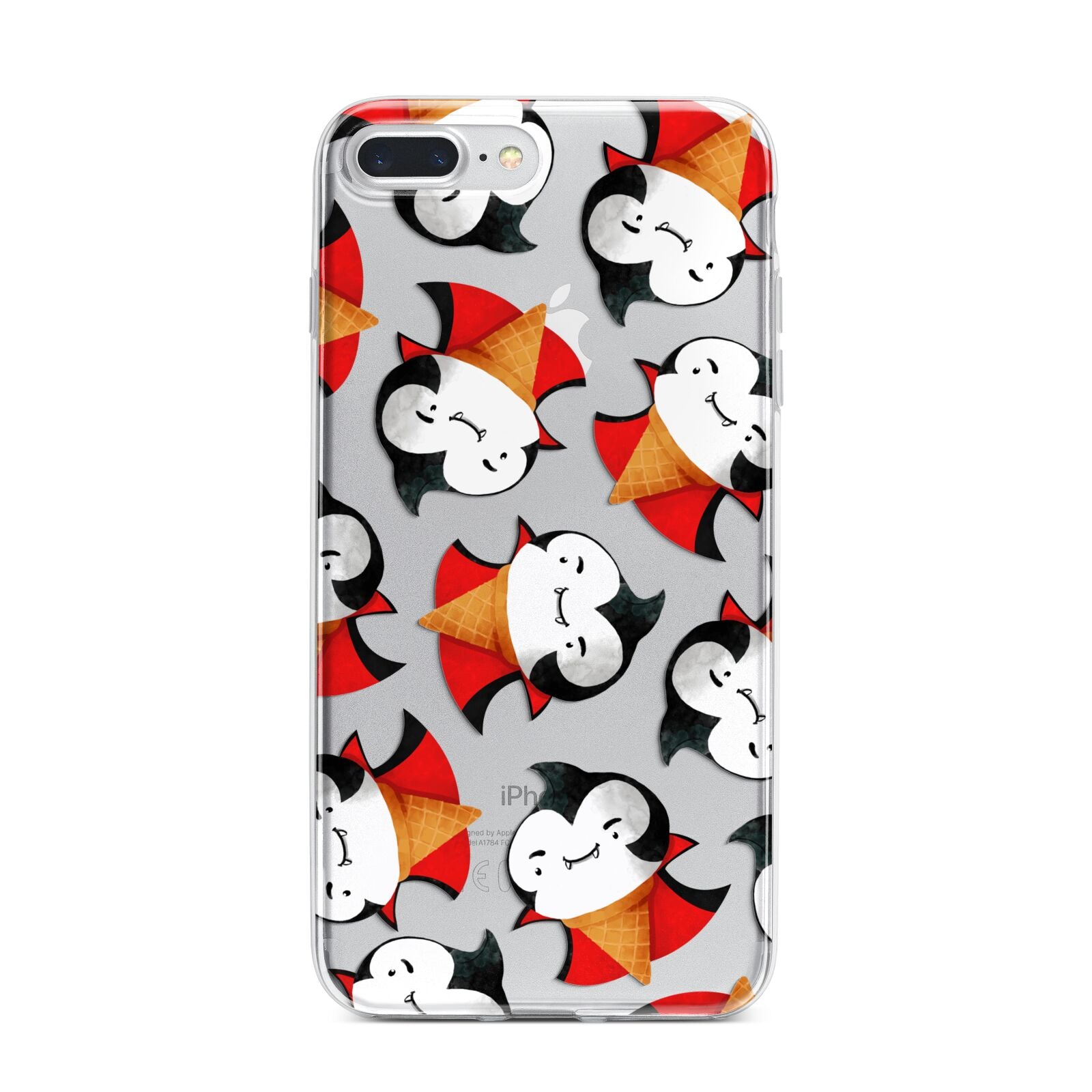 Vampire Ice Cream iPhone 7 Plus Bumper Case on Silver iPhone