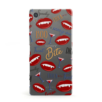 Vampire Illustrations and Catchphrases Sony Xperia Case