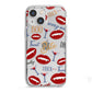 Vampire Illustrations and Catchphrases iPhone 13 Mini TPU Impact Case with White Edges