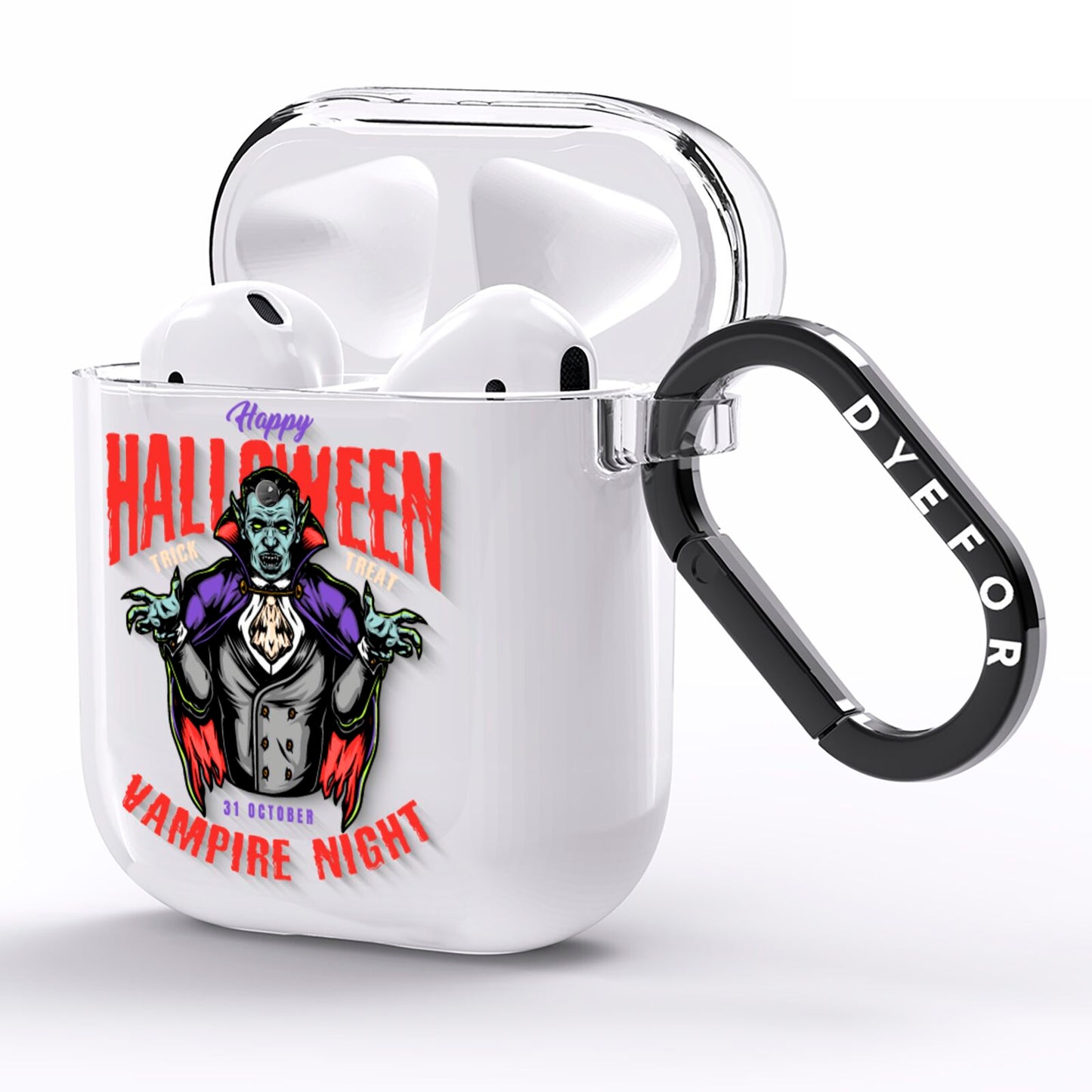 Vampire Night AirPods Clear Case Side Image