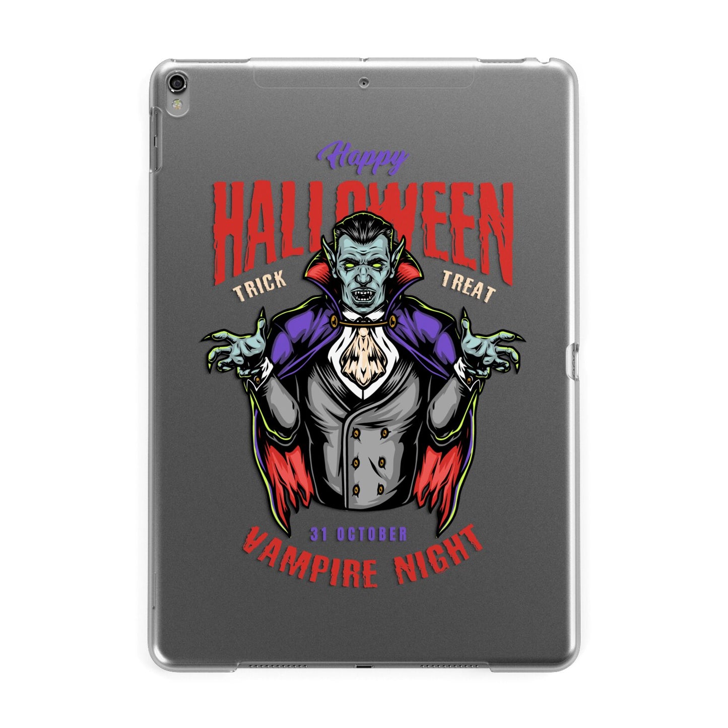 Vampire Night Apple iPad Grey Case