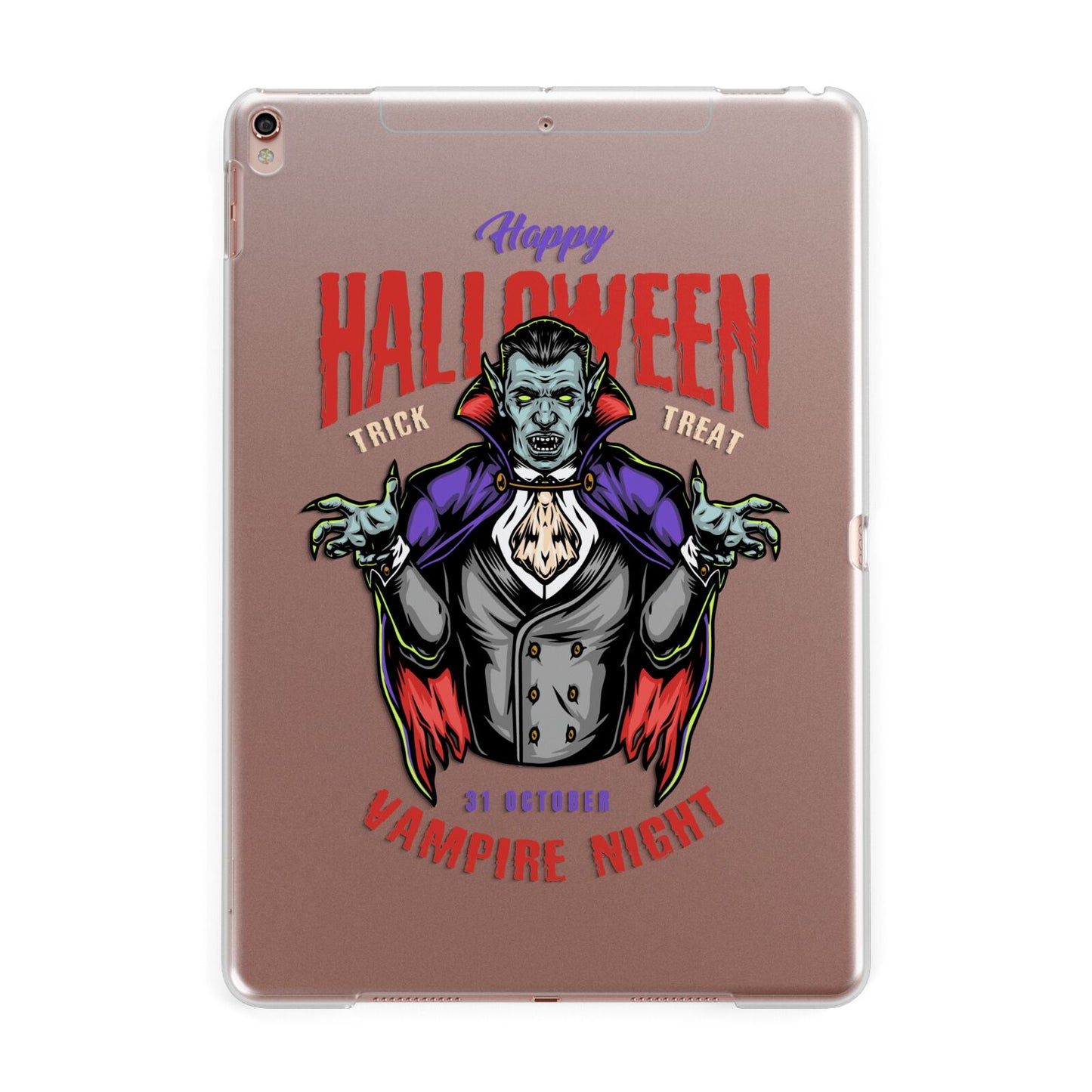 Vampire Night Apple iPad Rose Gold Case