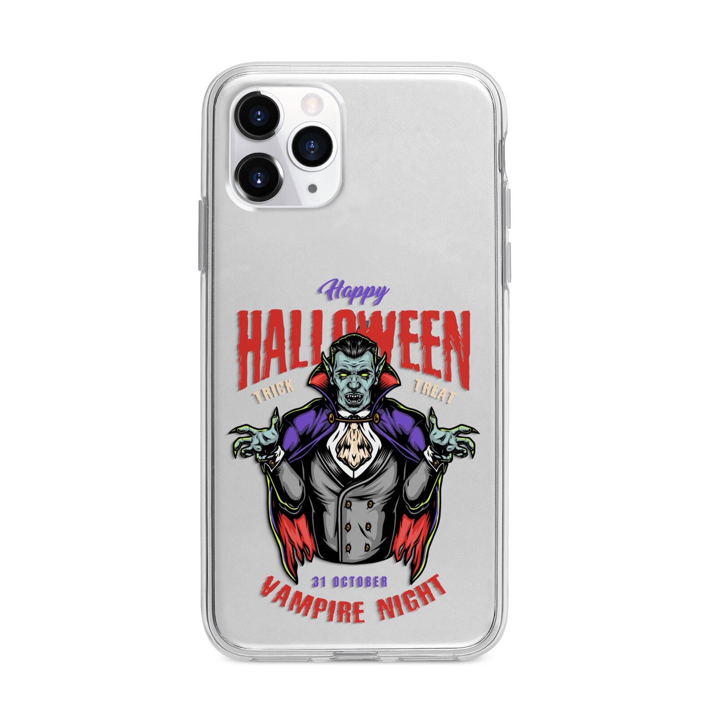 Vampire Night Apple iPhone 11 Pro Max in Silver with Bumper Case