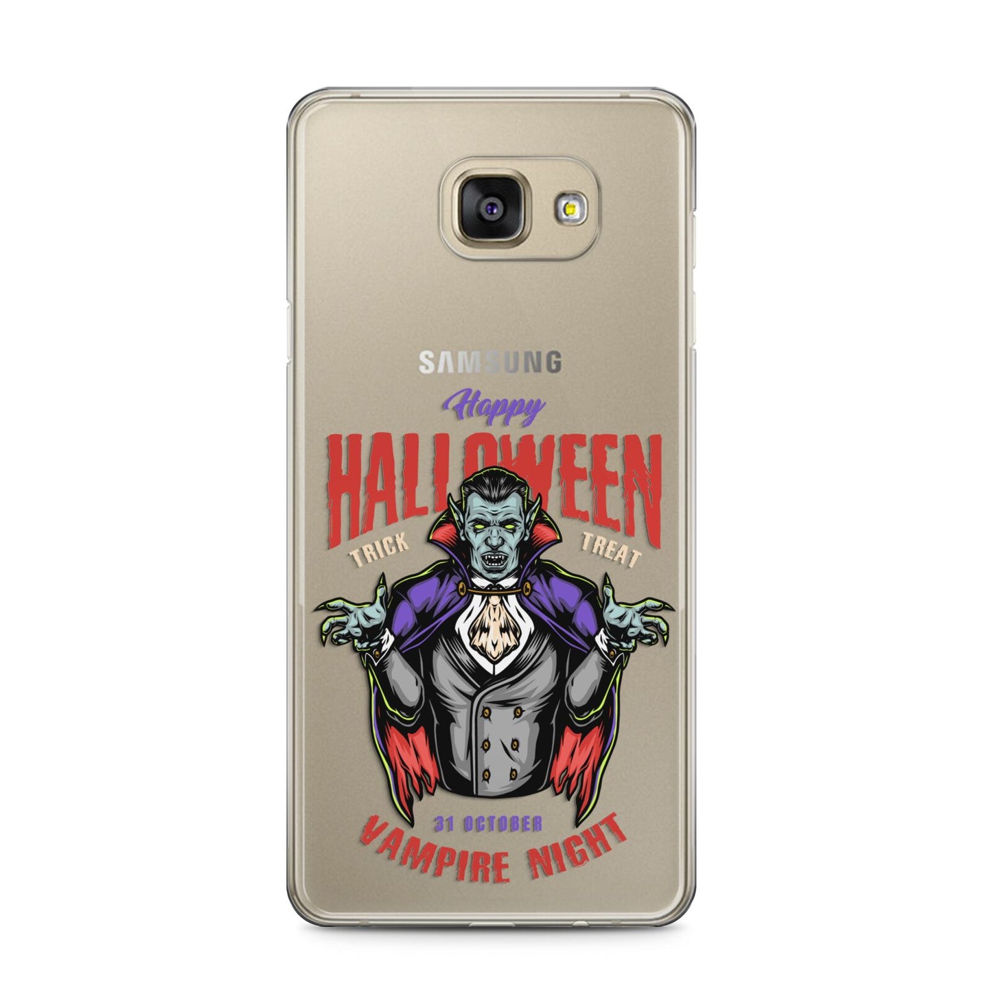 Vampire Night Samsung Galaxy A5 2016 Case on gold phone