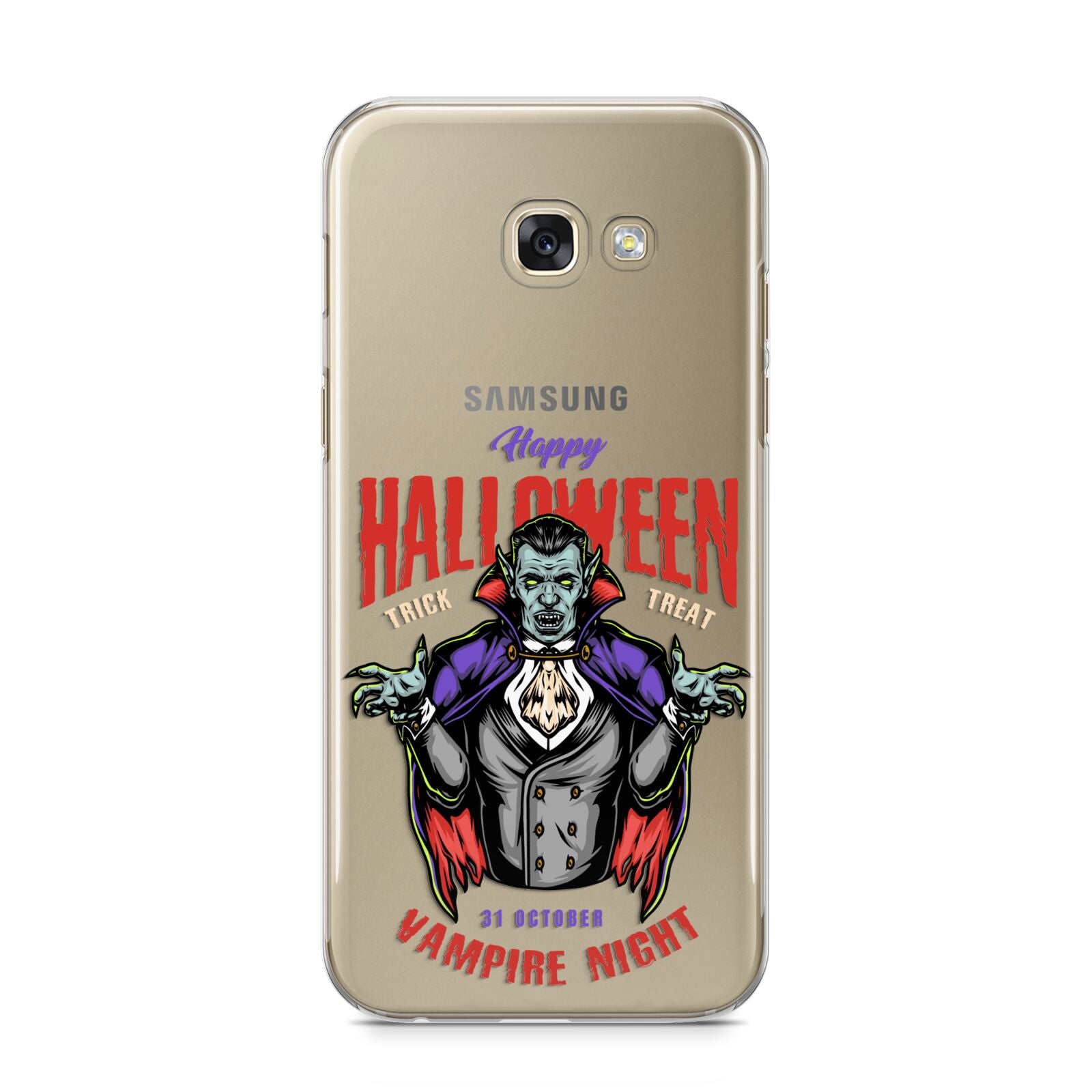 Vampire Night Samsung Galaxy A5 2017 Case on gold phone