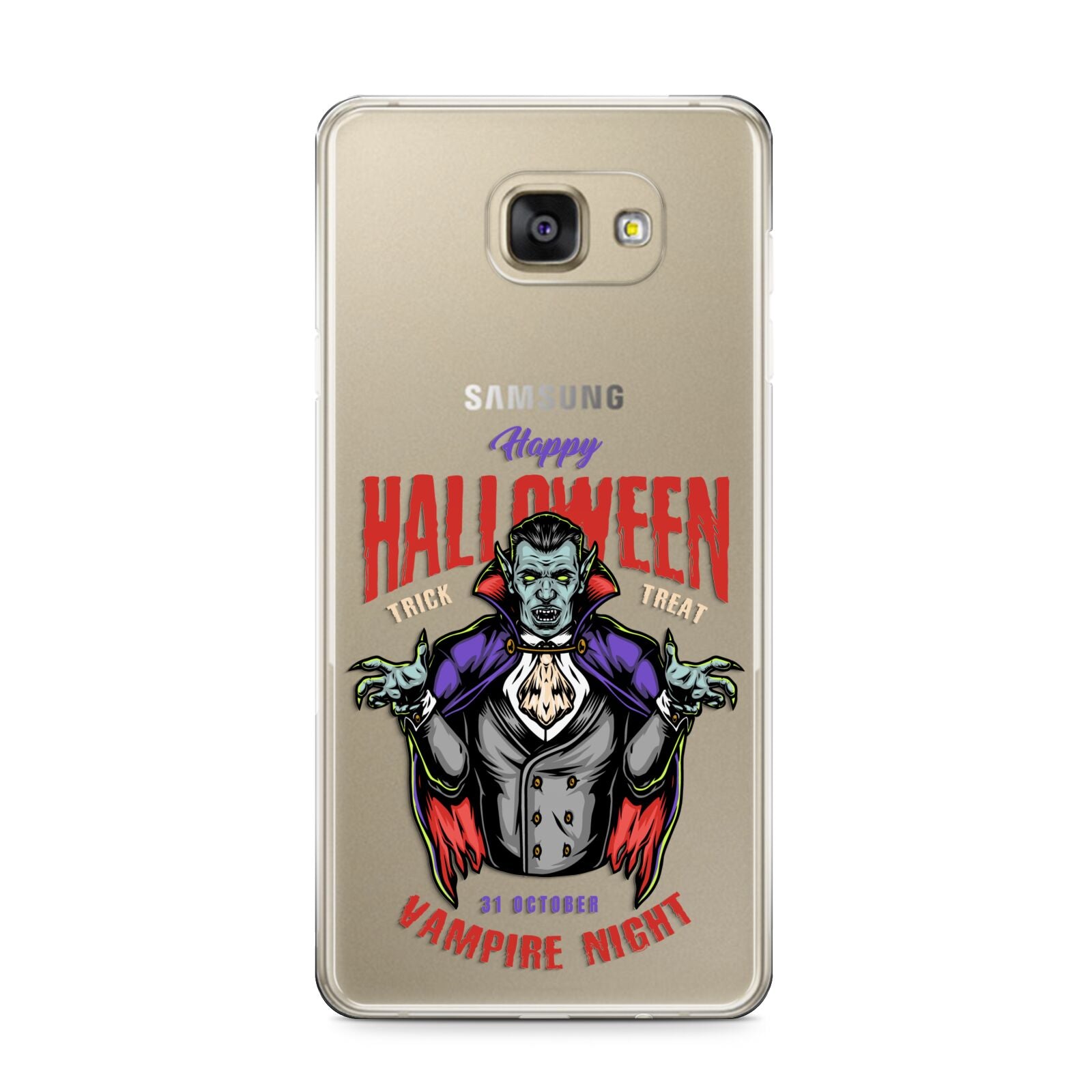 Vampire Night Samsung Galaxy A9 2016 Case on gold phone