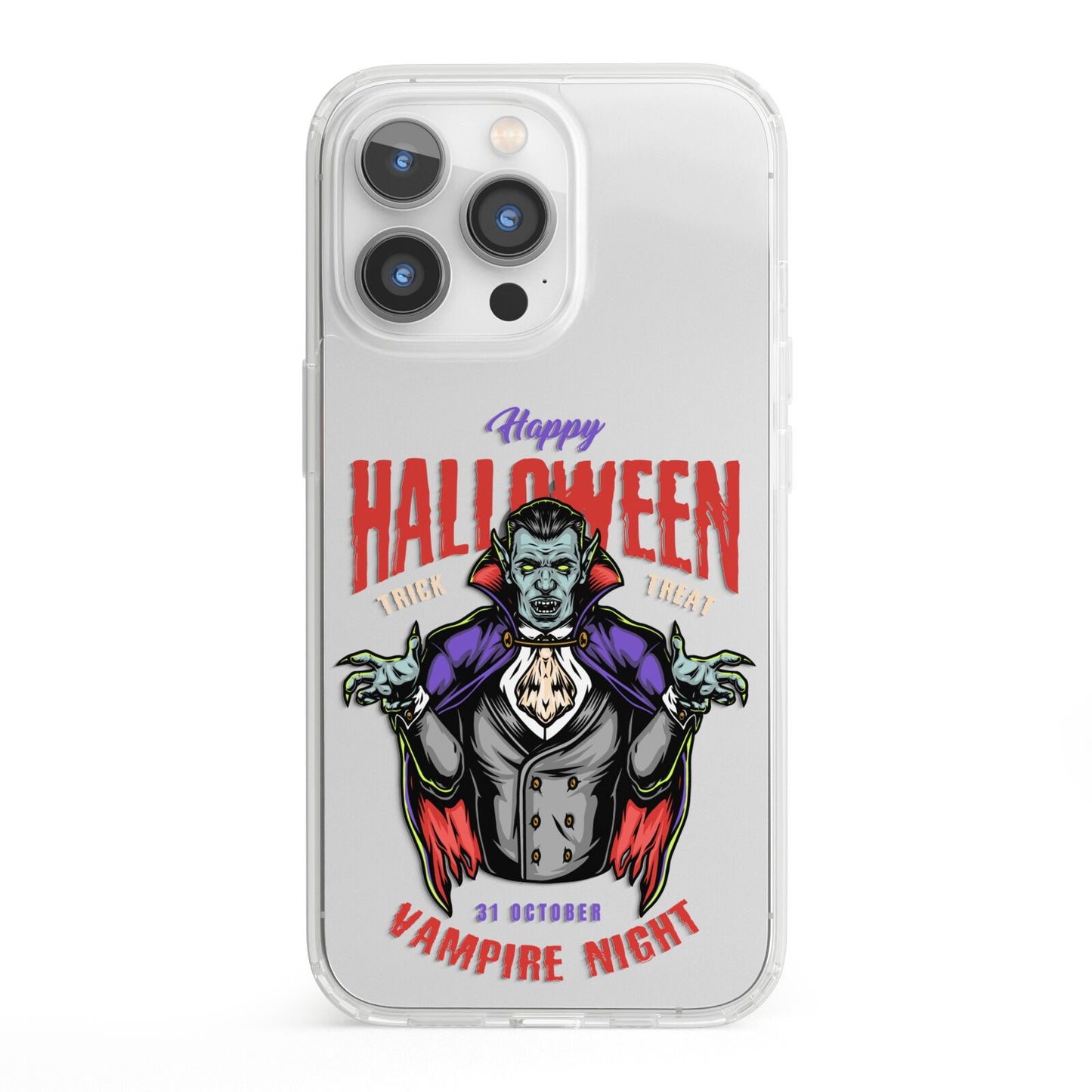 Vampire Night iPhone 13 Pro Clear Bumper Case