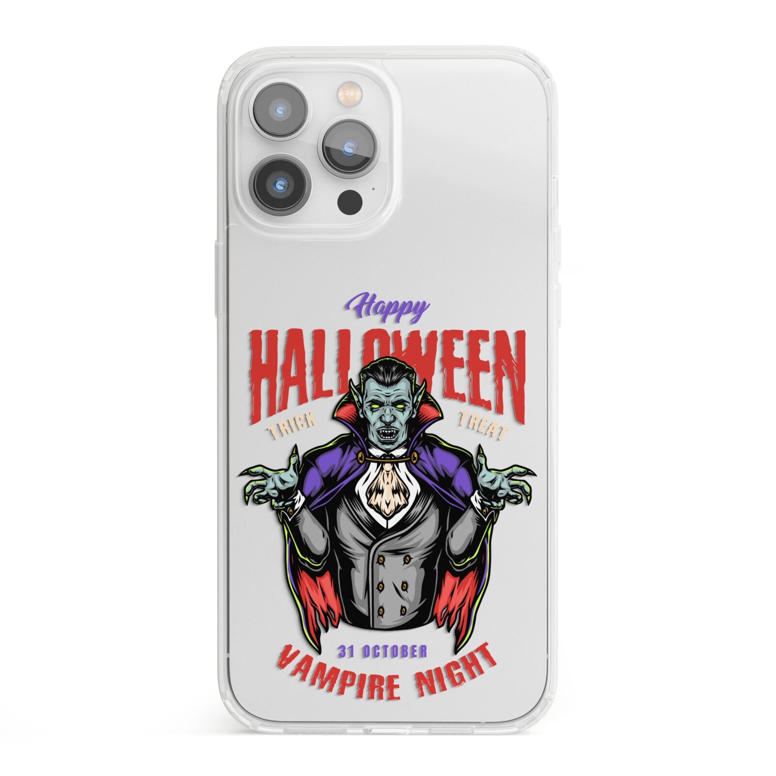 Vampire Night iPhone 13 Pro Max Clear Bumper Case