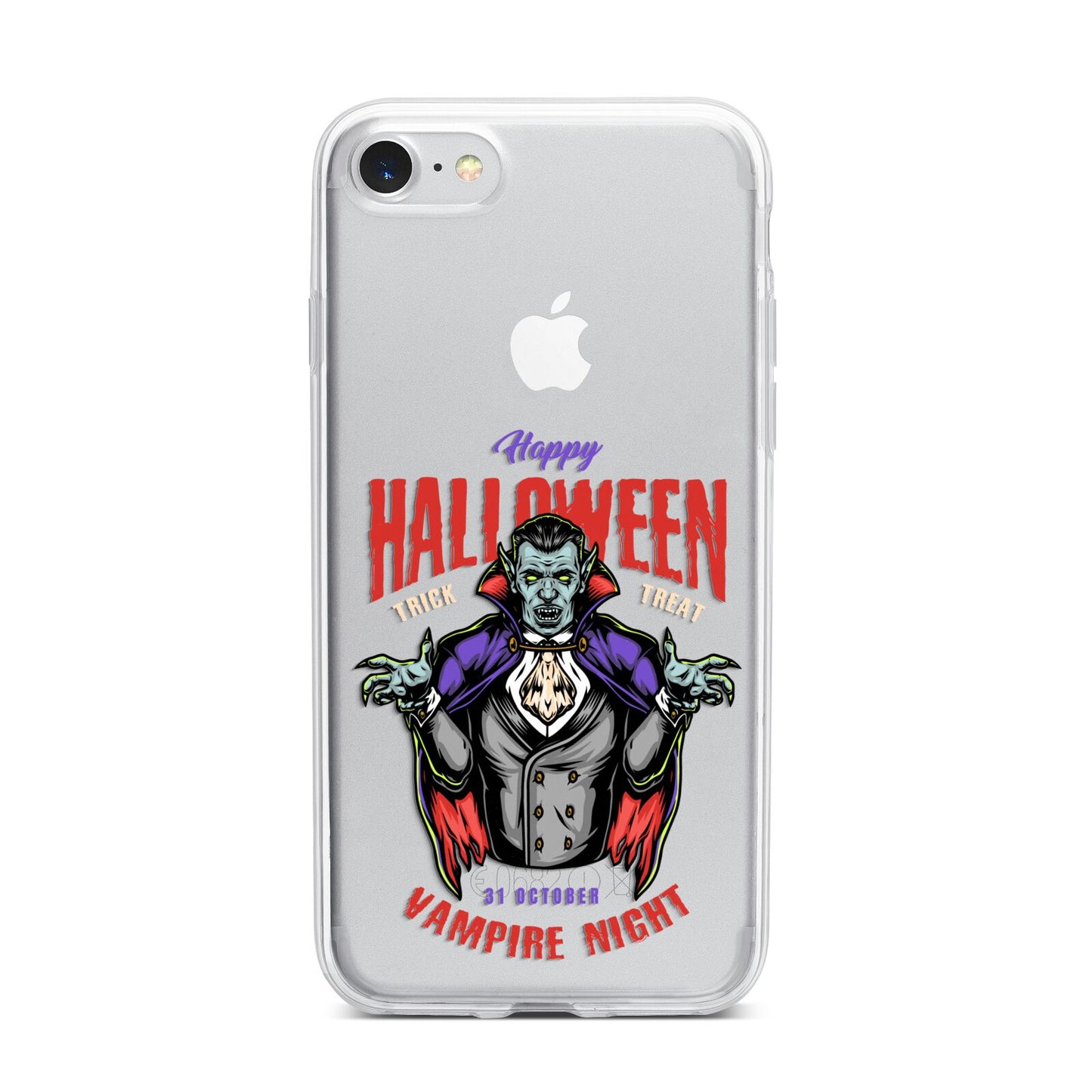 Vampire Night iPhone 7 Bumper Case on Silver iPhone