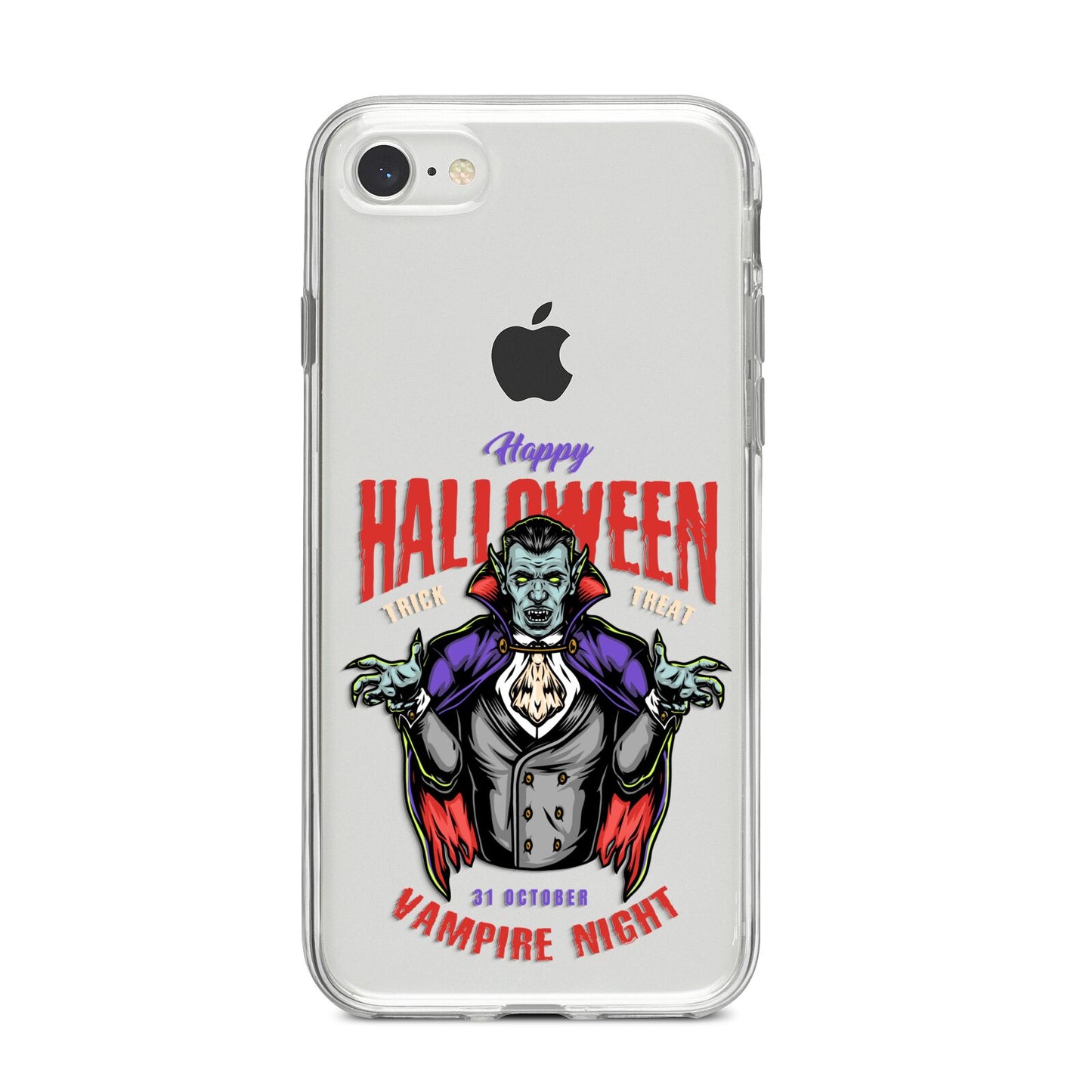 Vampire Night iPhone 8 Bumper Case on Silver iPhone