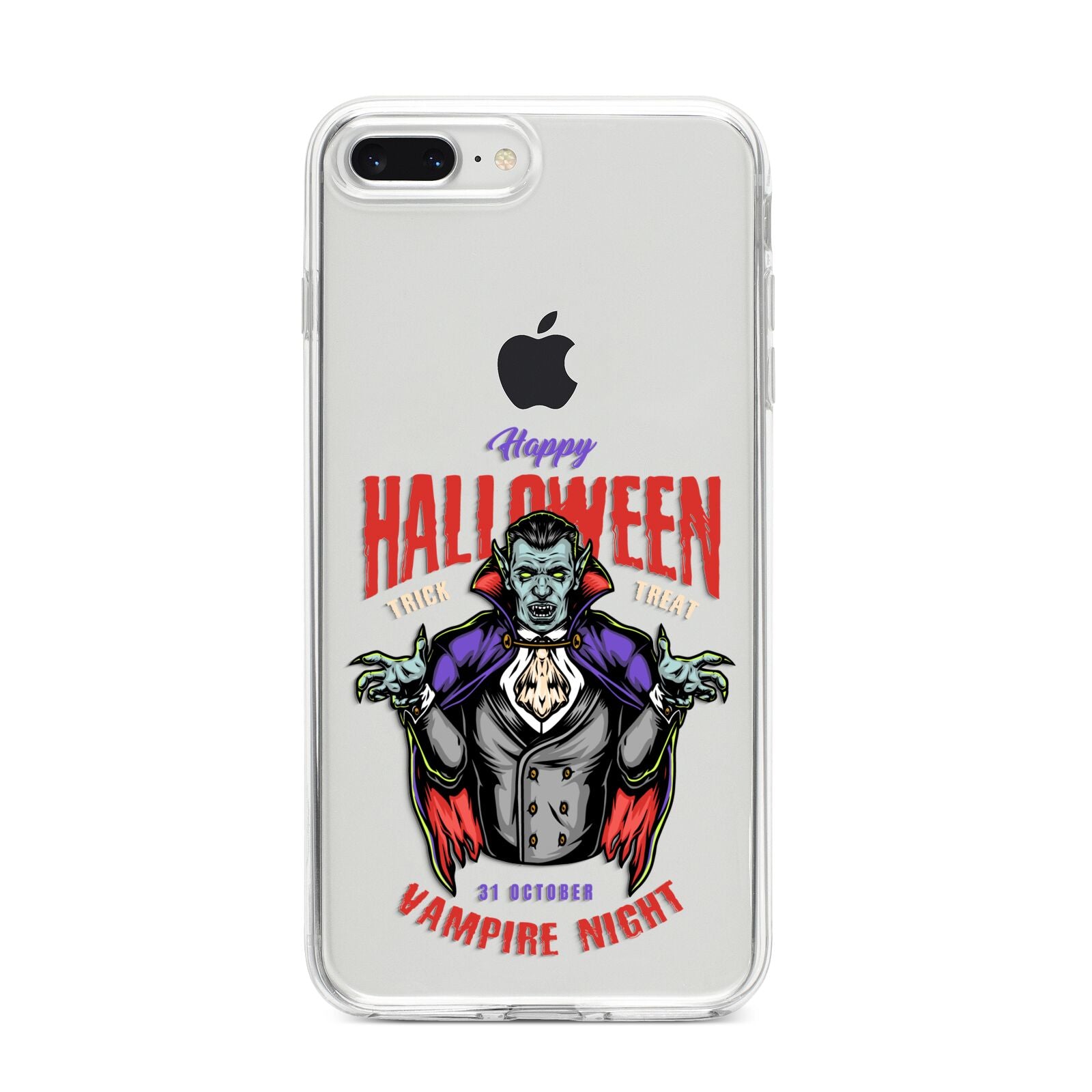 Vampire Night iPhone 8 Plus Bumper Case on Silver iPhone