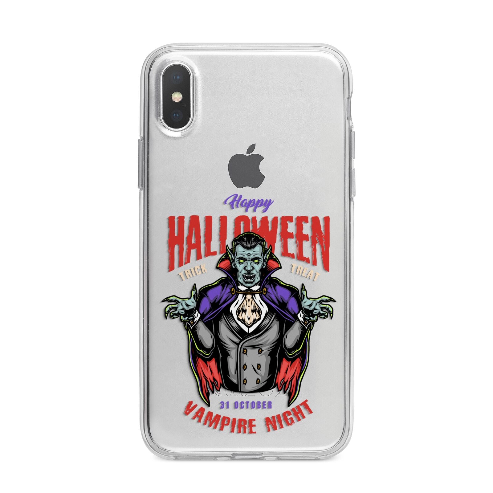 Vampire Night iPhone X Bumper Case on Silver iPhone Alternative Image 1