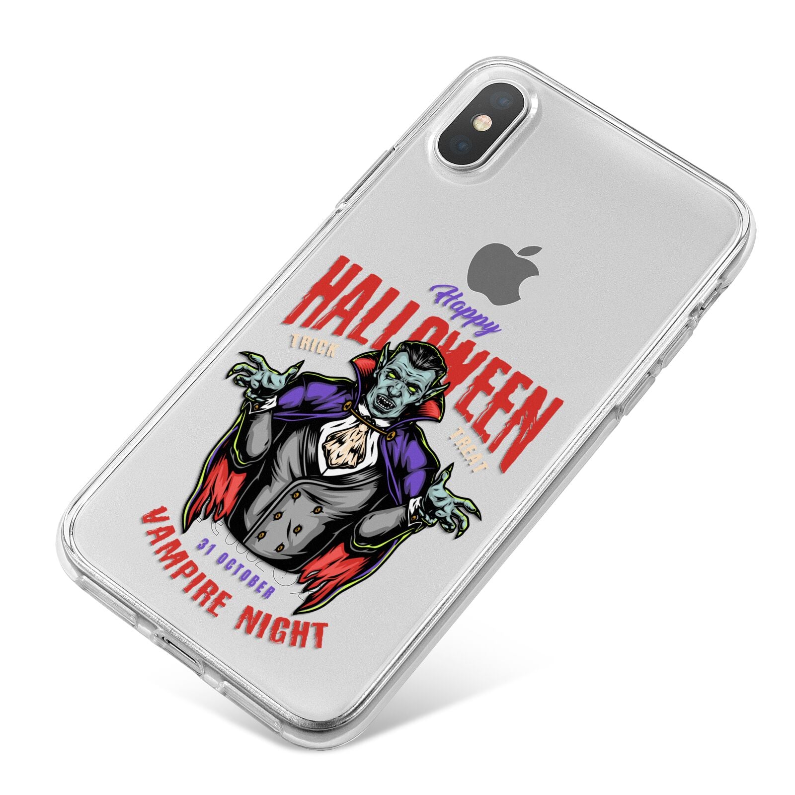 Vampire Night iPhone X Bumper Case on Silver iPhone