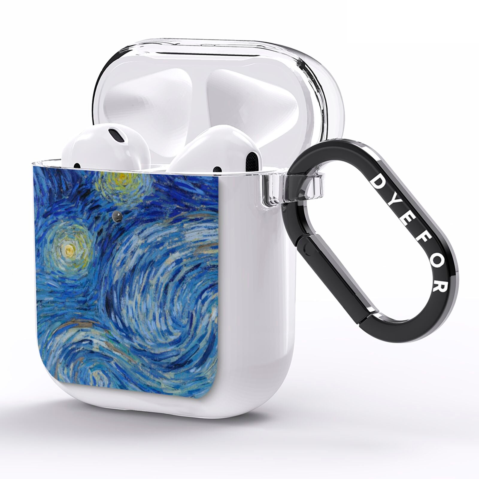 Van Gogh Starry Night AirPods Clear Case Side Image