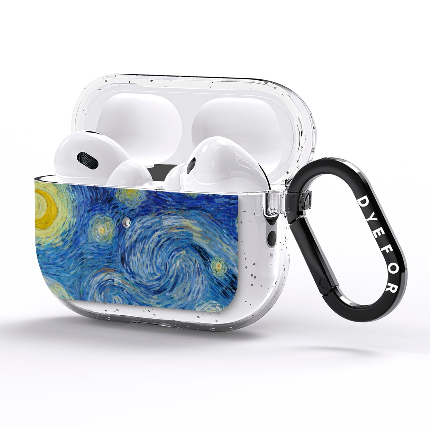 Van Gogh Starry Night AirPods Pro Glitter Case Side Image