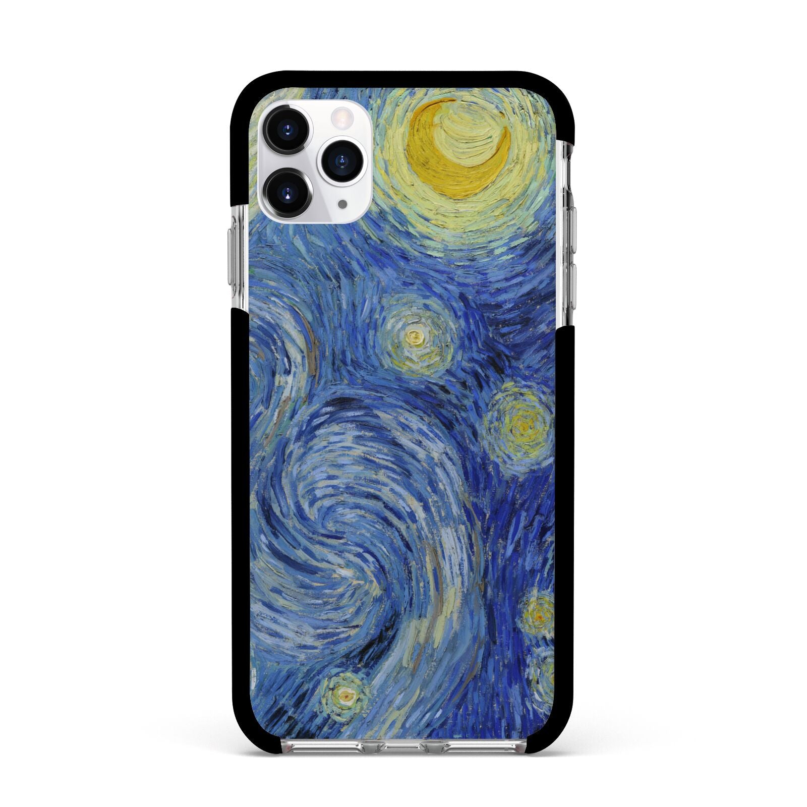 Van Gogh Starry Night Apple iPhone 11 Pro Max in Silver with Black Impact Case