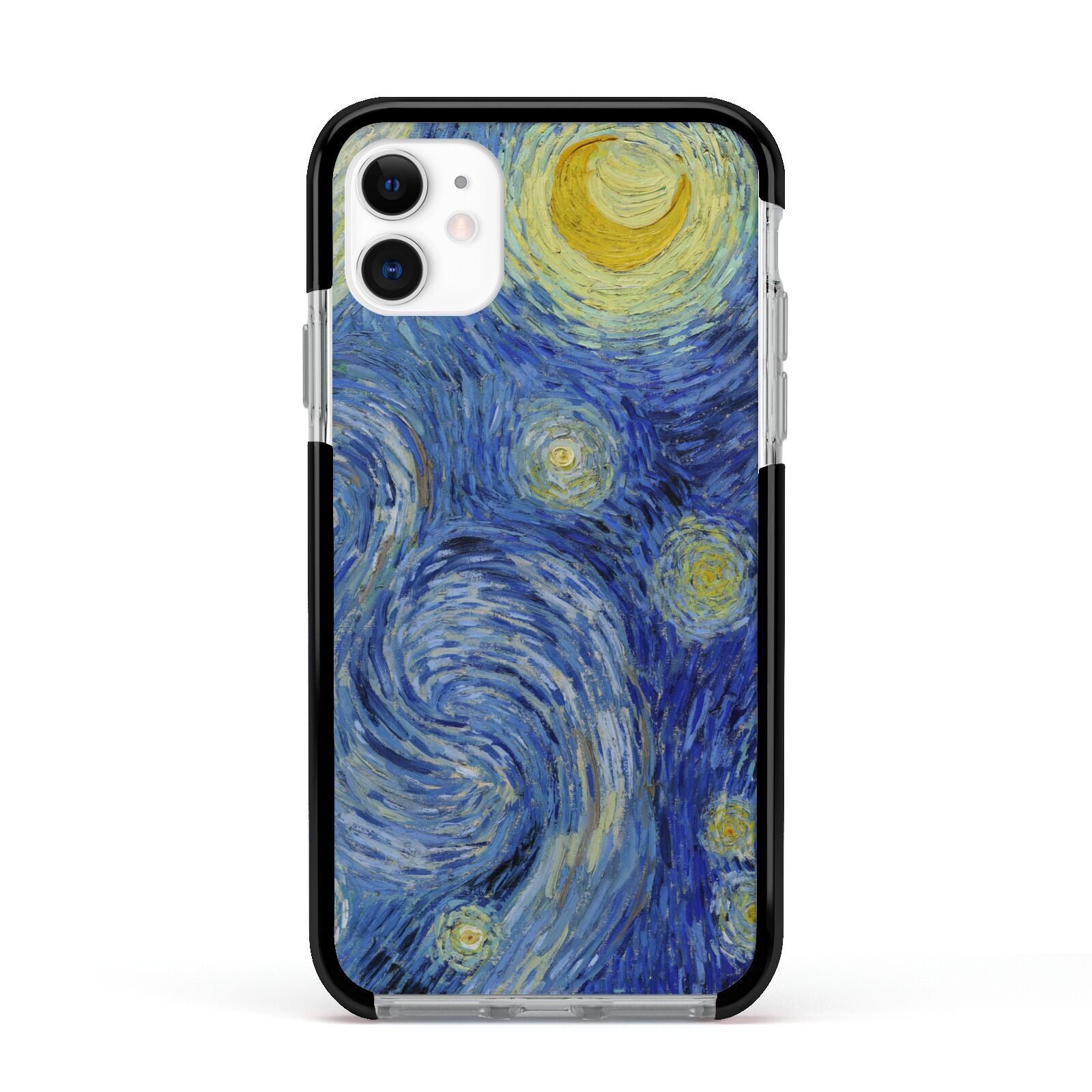 Van Gogh Starry Night Apple iPhone 11 in White with Black Impact Case