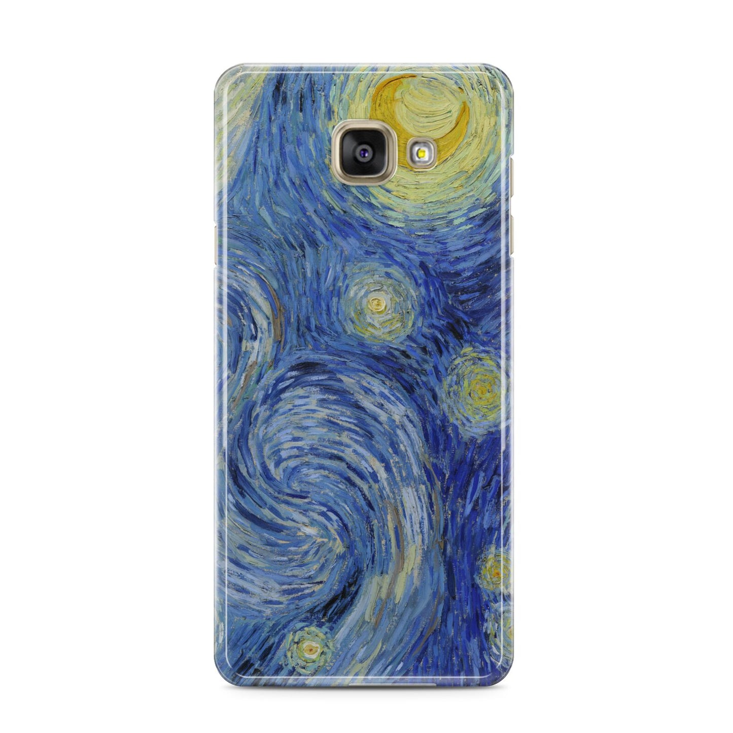 Van Gogh Starry Night Samsung Galaxy A3 2016 Case on gold phone