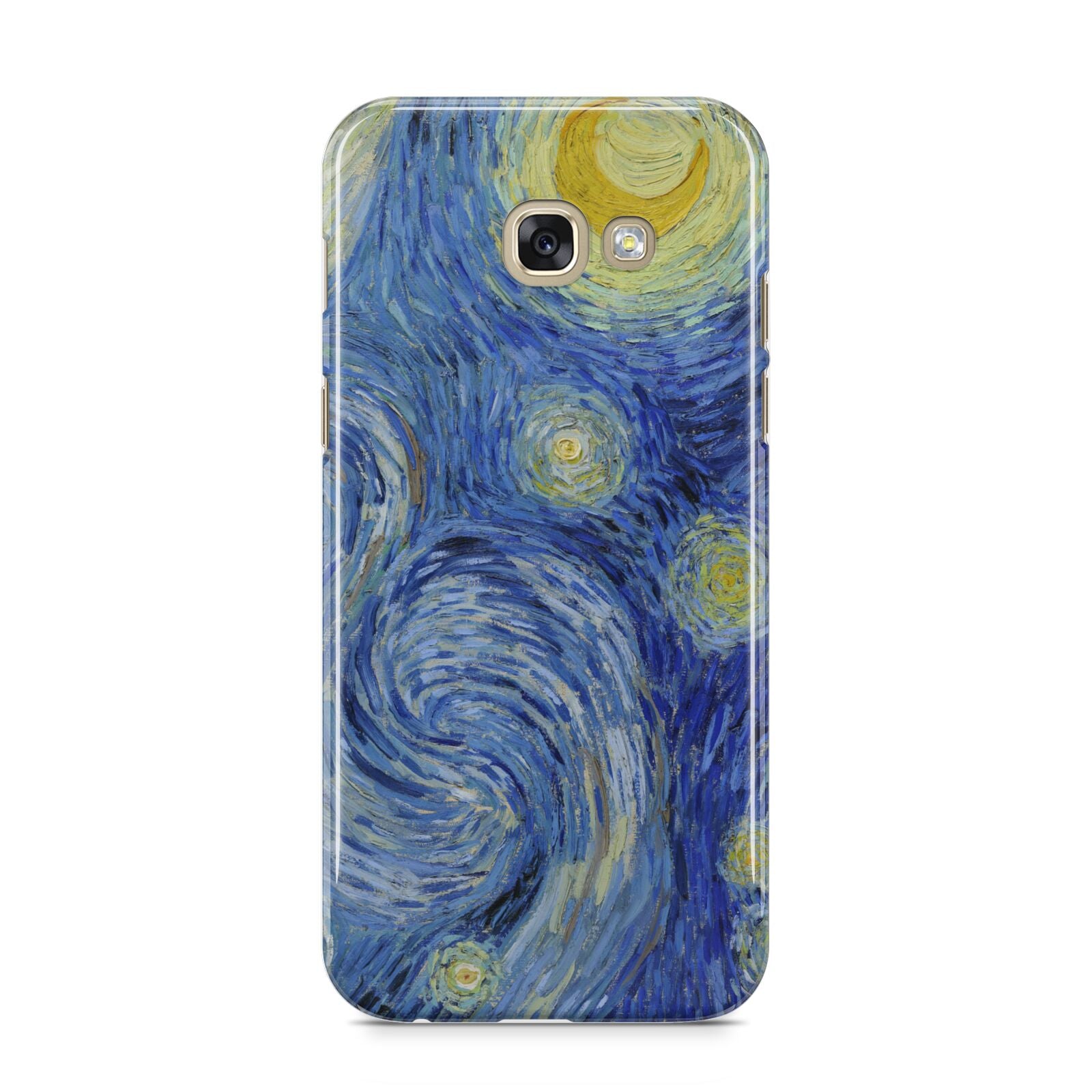 Van Gogh Starry Night Samsung Galaxy A5 2017 Case on gold phone