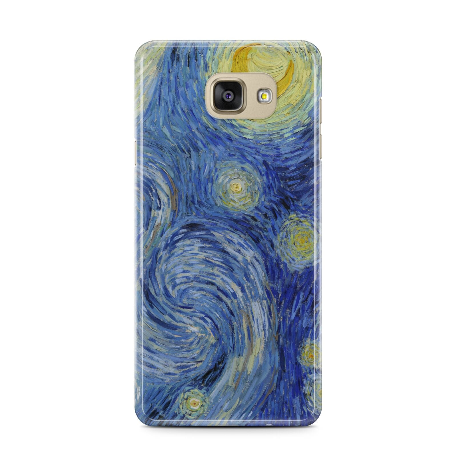 Van Gogh Starry Night Samsung Galaxy A7 2016 Case on gold phone