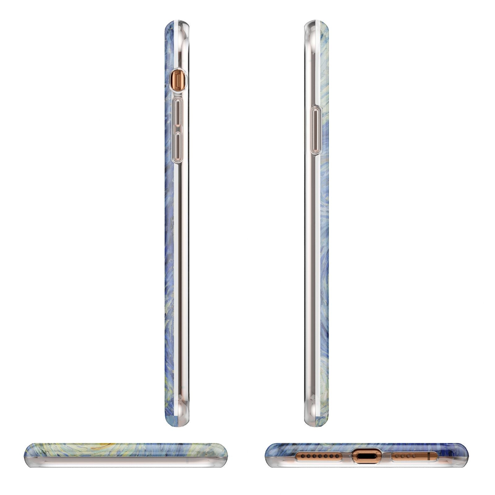 Van Gogh Starry Night iPhone 11 Pro Max 3D Tough Case Angle Images