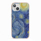 Van Gogh Starry Night iPhone 13 TPU Impact Case with Pink Edges