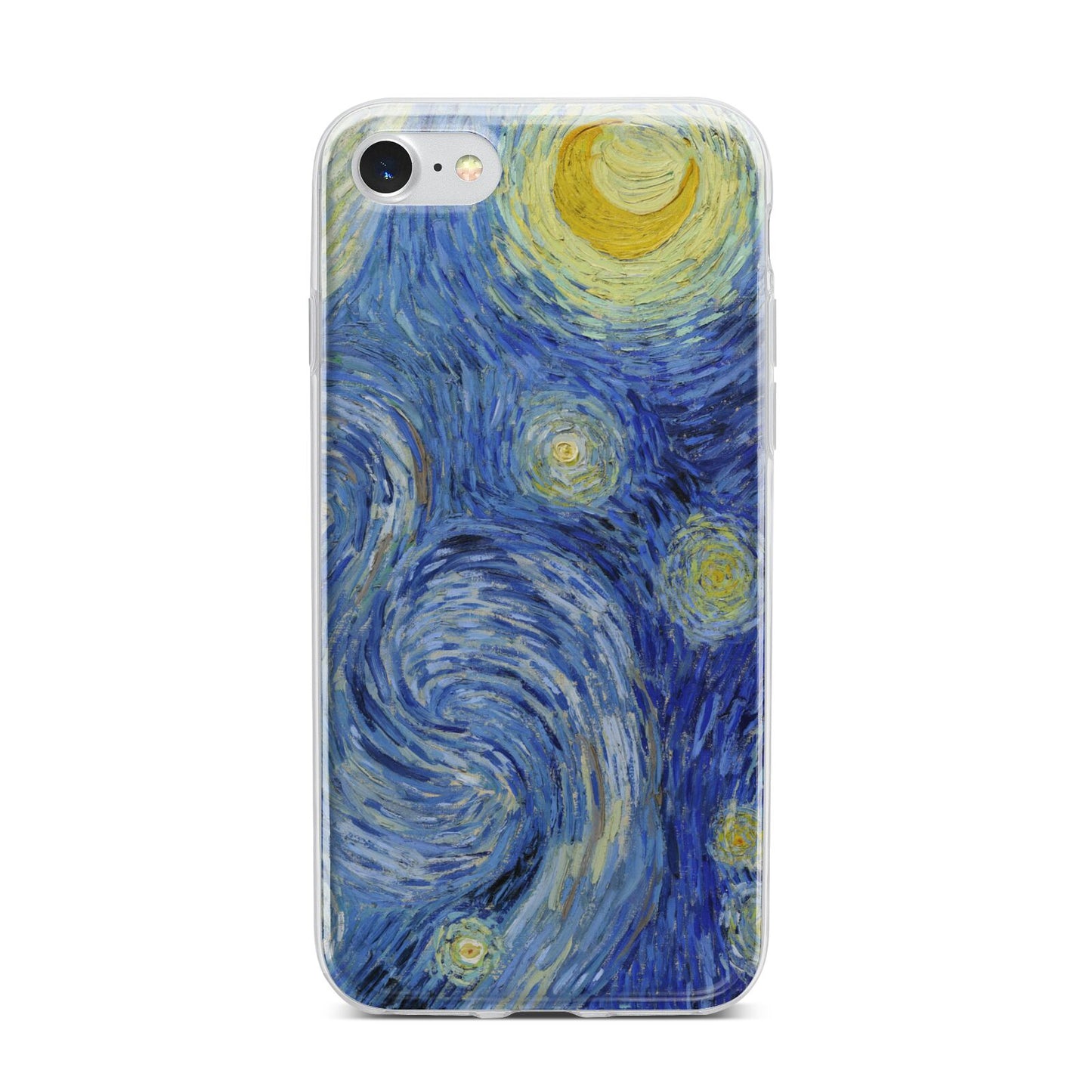Van Gogh Starry Night iPhone 7 Bumper Case on Silver iPhone