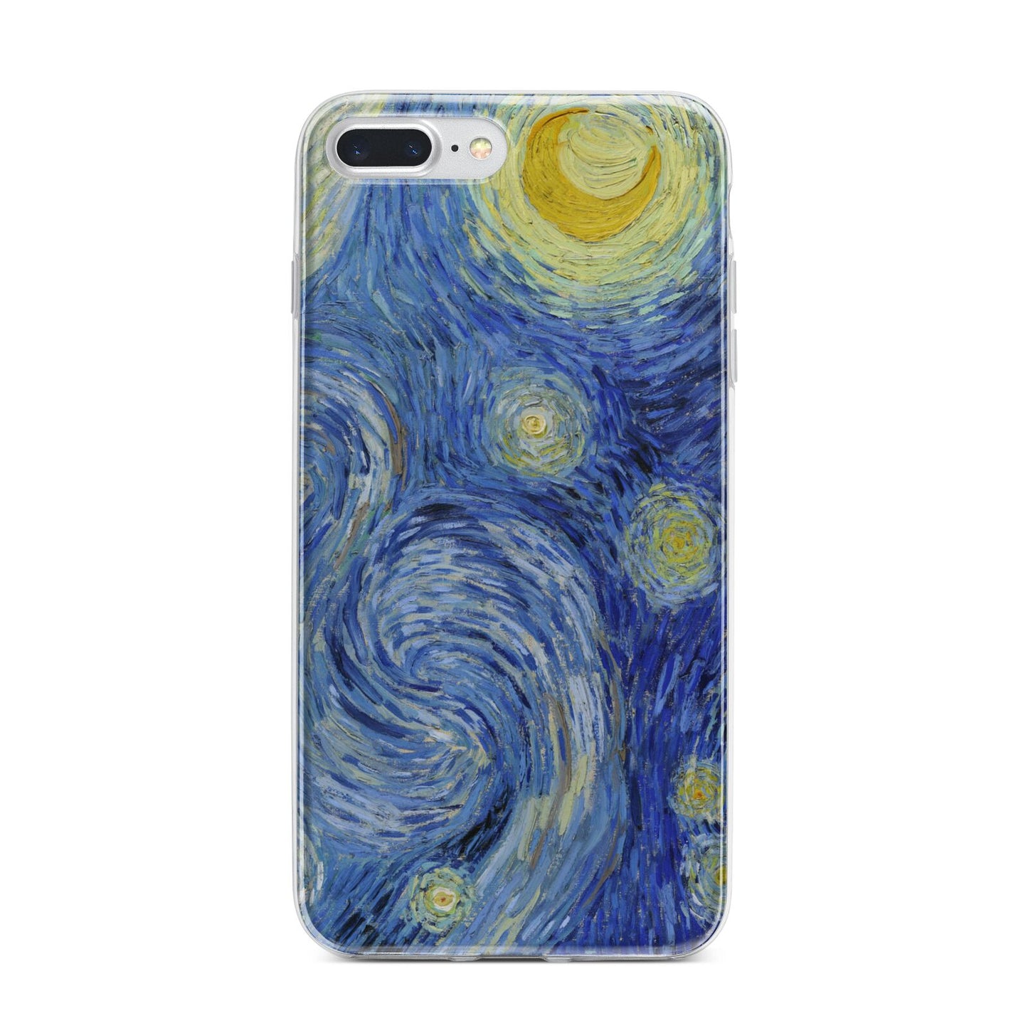 Van Gogh Starry Night iPhone 7 Plus Bumper Case on Silver iPhone