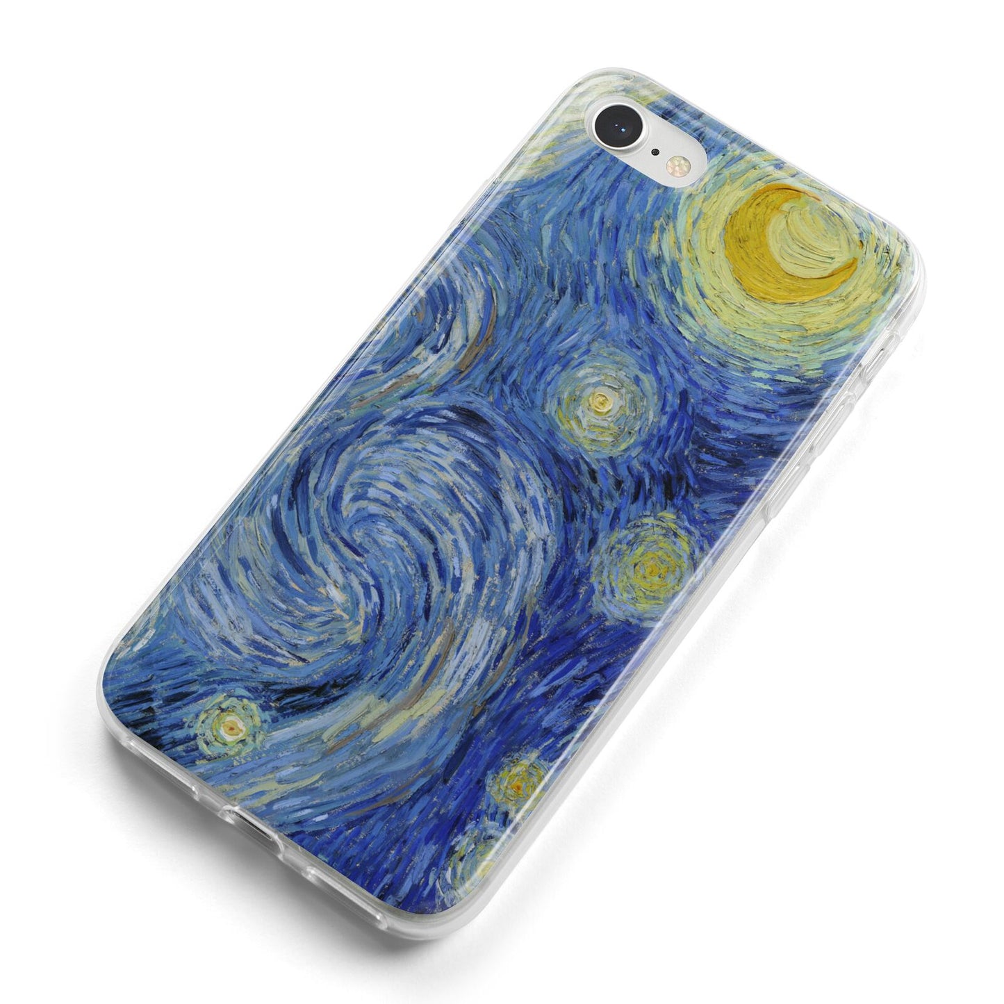 Van Gogh Starry Night iPhone 8 Bumper Case on Silver iPhone Alternative Image