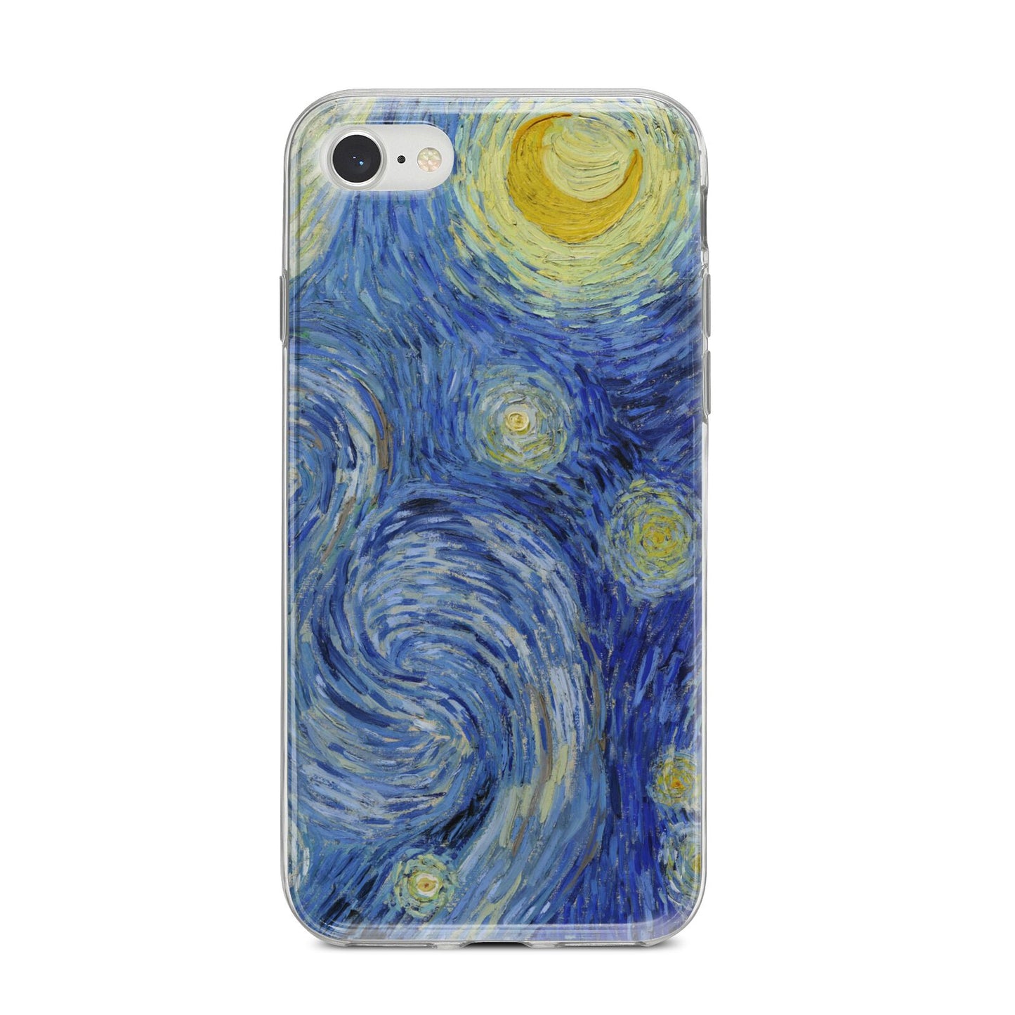 Van Gogh Starry Night iPhone 8 Bumper Case on Silver iPhone