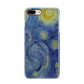 Van Gogh Starry Night iPhone 8 Plus 3D Snap Case on Gold Phone