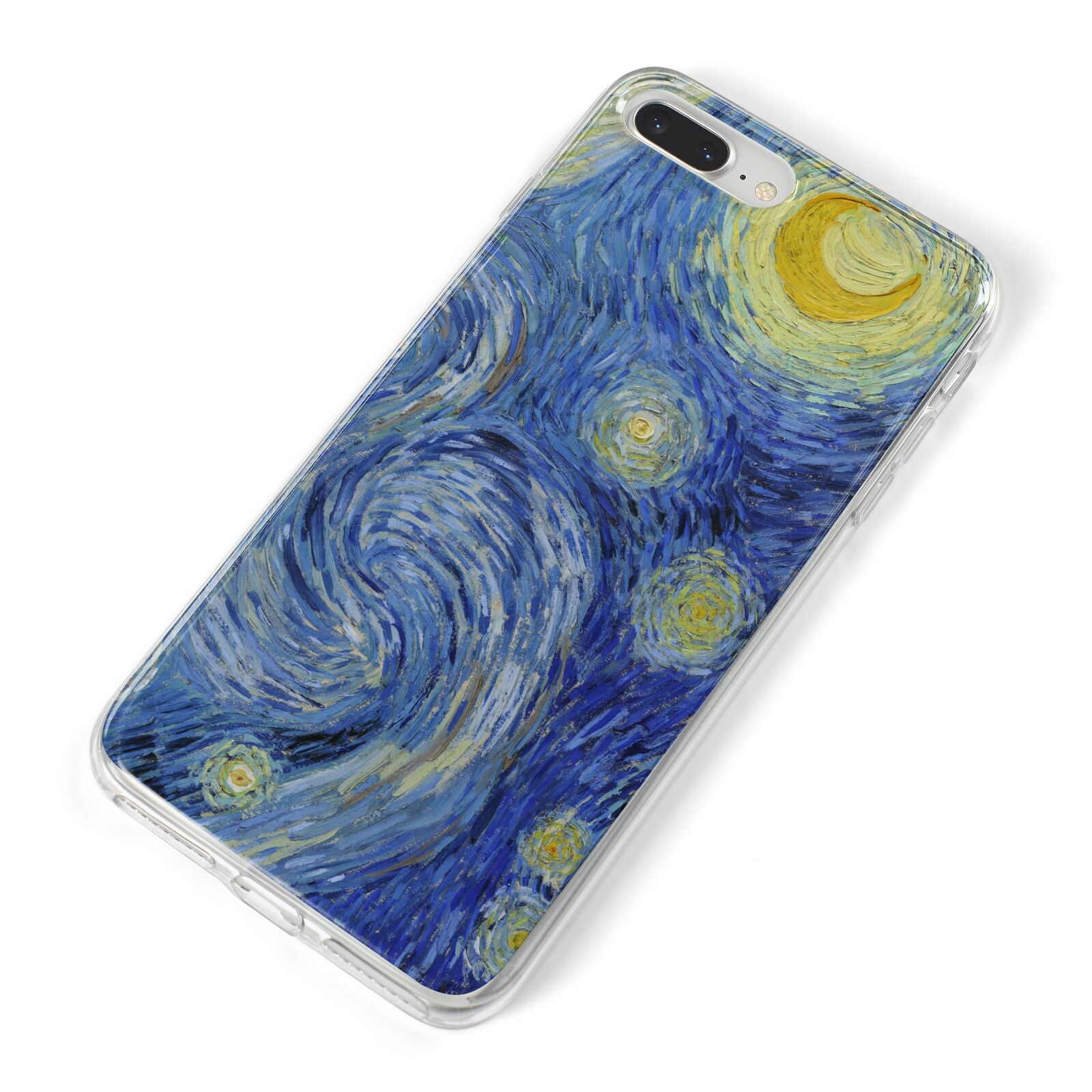 Van Gogh Starry Night iPhone 8 Plus Bumper Case on Silver iPhone Alternative Image