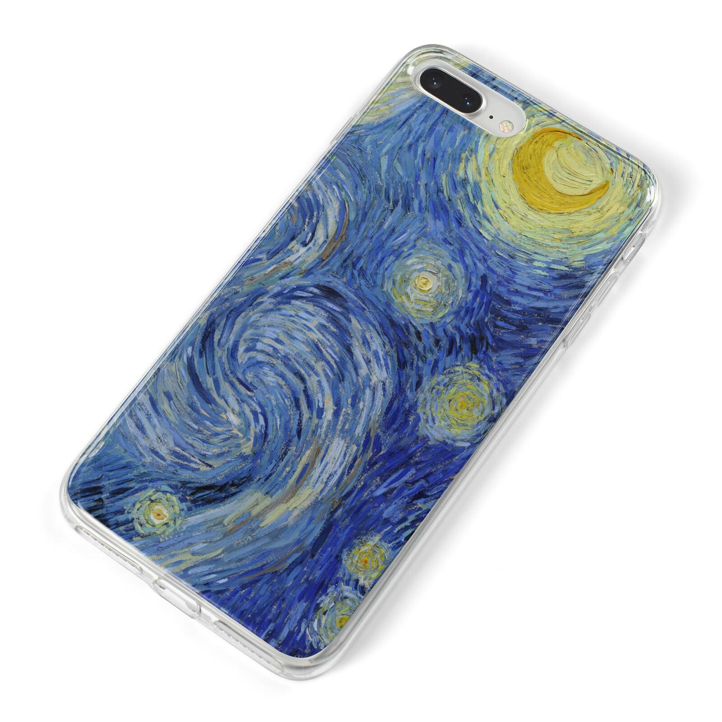 Van Gogh Starry Night iPhone 8 Plus Bumper Case on Silver iPhone Alternative Image