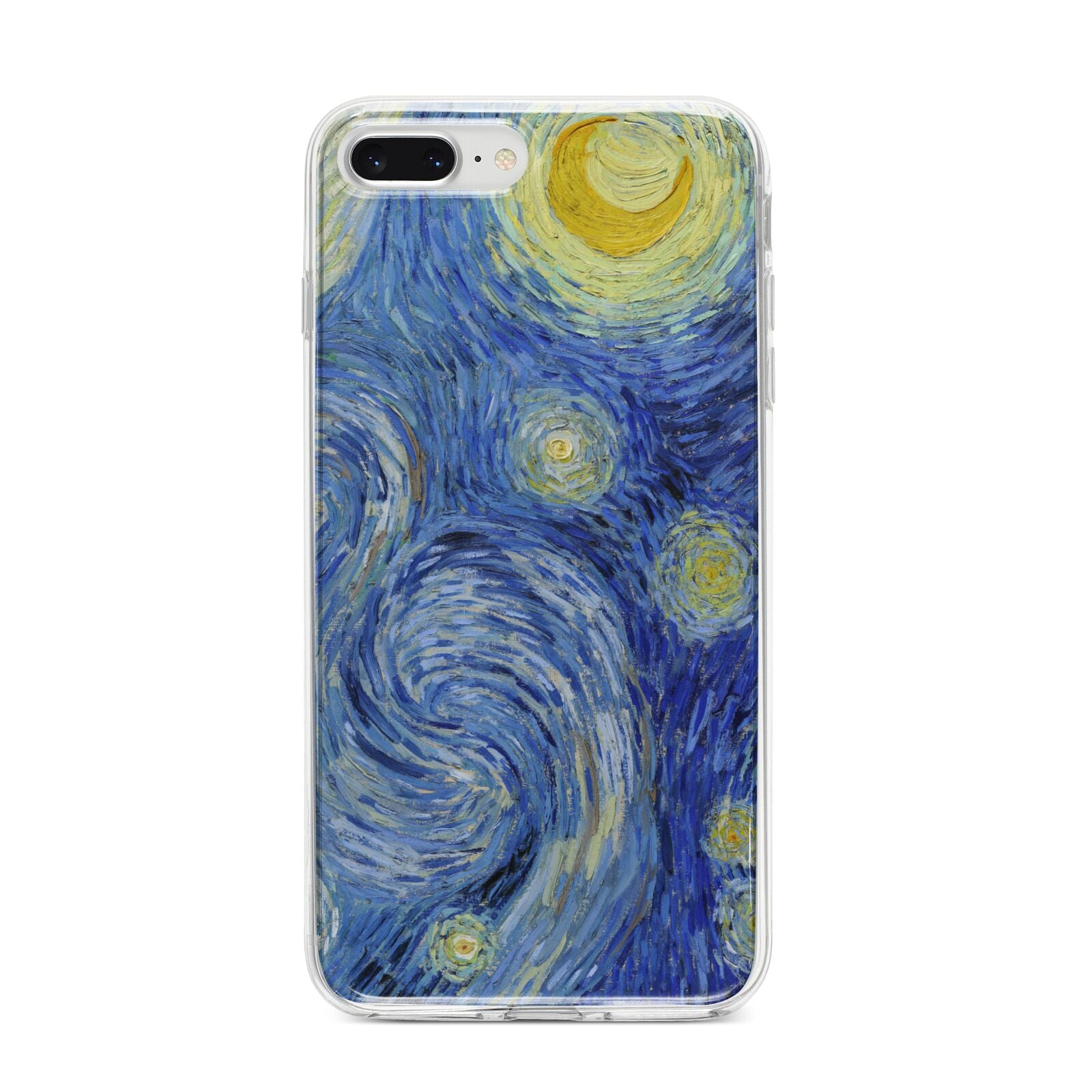Van Gogh Starry Night iPhone 8 Plus Bumper Case on Silver iPhone