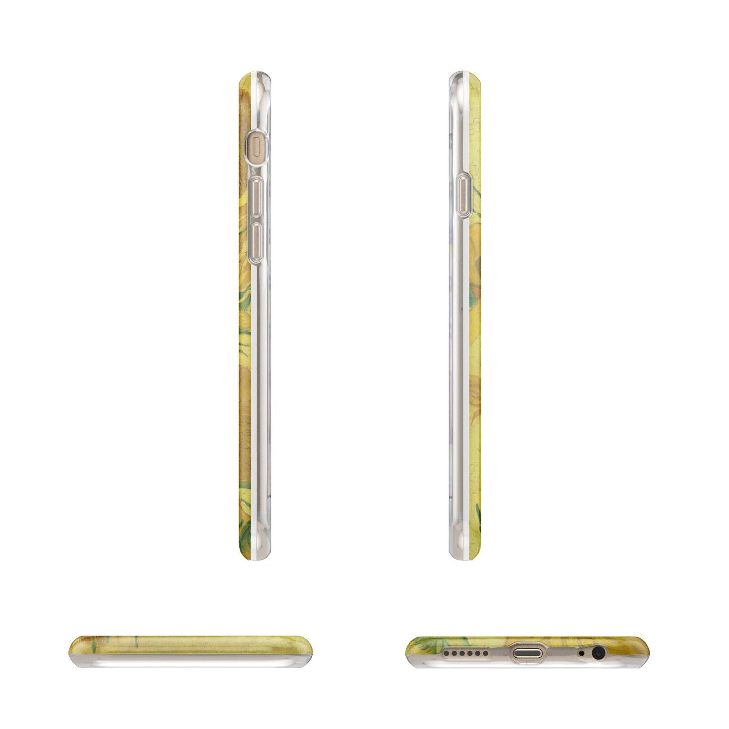 Van Gogh Sunflowers Apple iPhone 6 3D Wrap Tough Case Alternative Image Angles