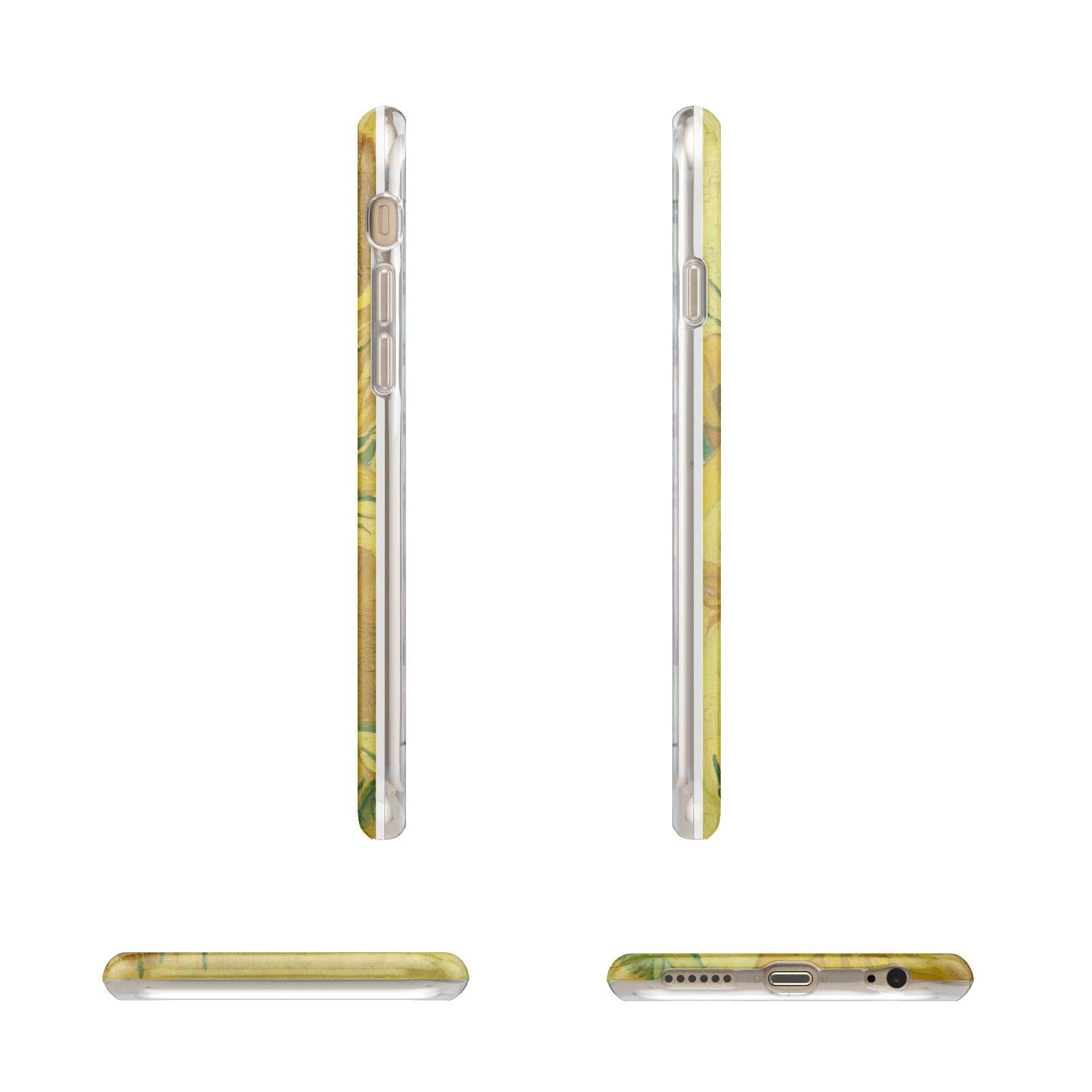 Van Gogh Sunflowers Apple iPhone 6 3D Wrap Tough Case Alternative Image Angles