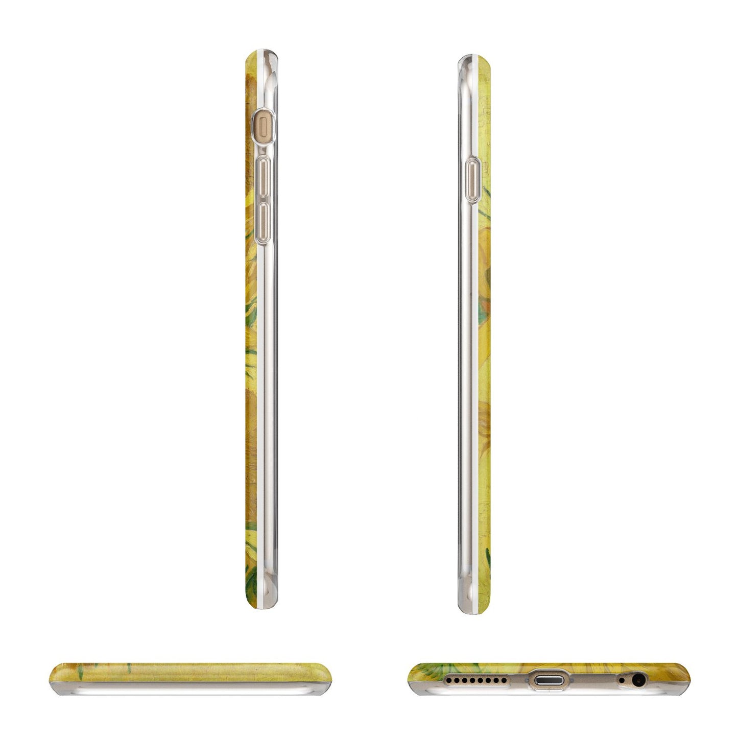 Van Gogh Sunflowers Apple iPhone 6 Plus 3D Wrap Tough Case Alternative Image Angles