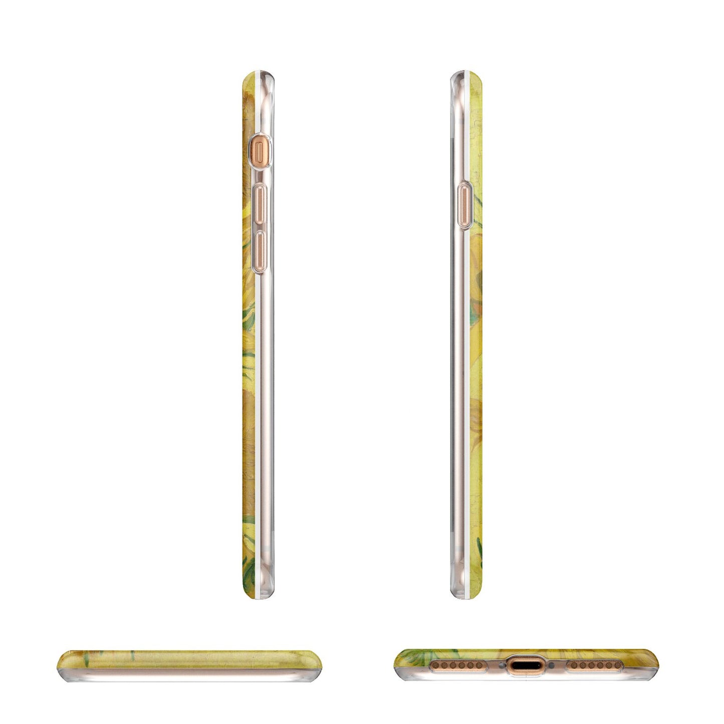 Van Gogh Sunflowers Apple iPhone 7 8 3D Wrap Tough Case Alternative Image Angles