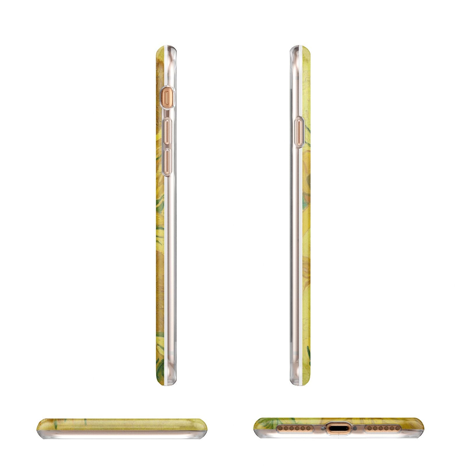 Van Gogh Sunflowers Apple iPhone 7 8 3D Wrap Tough Case Alternative Image Angles