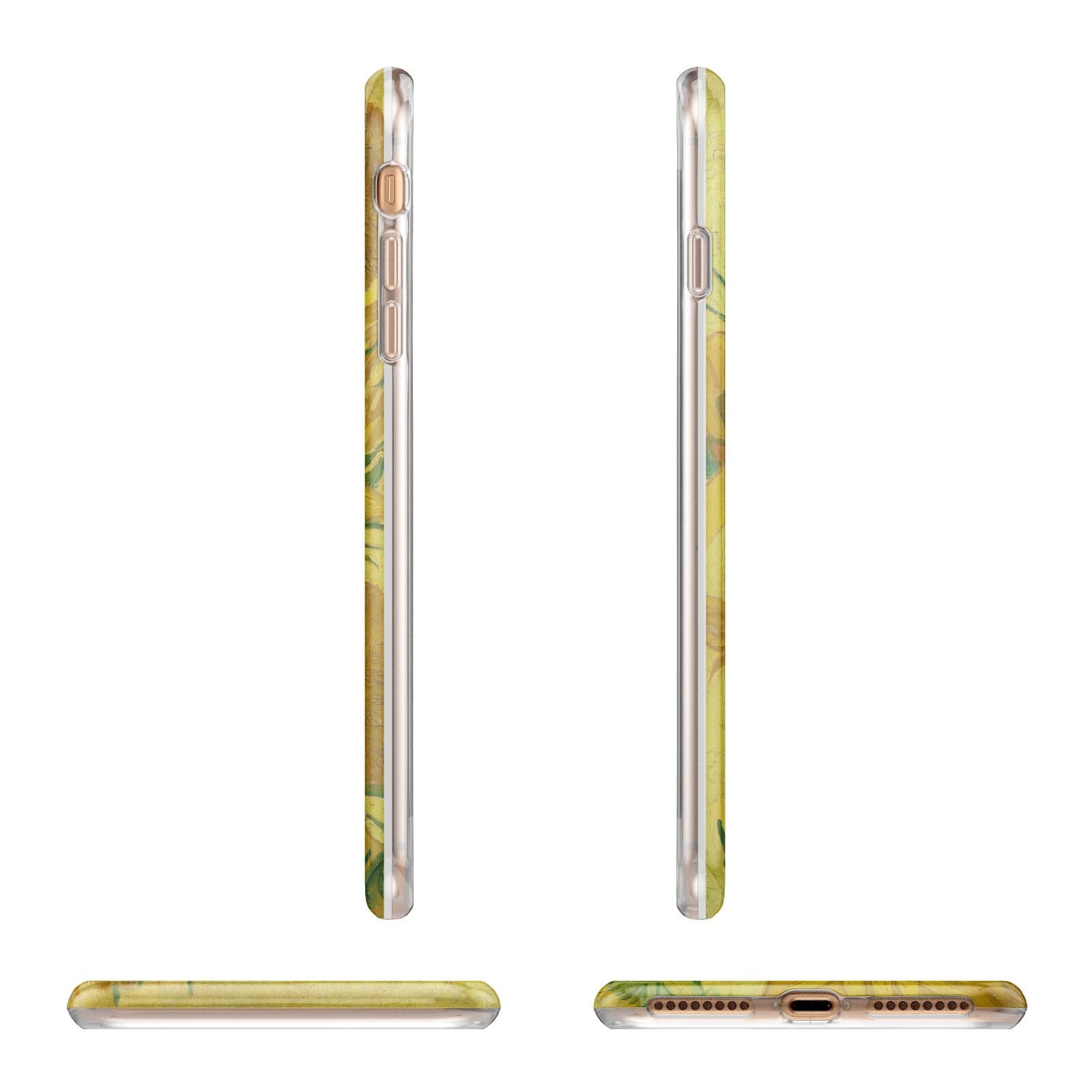 Van Gogh Sunflowers Apple iPhone 7 8 Plus 3D Wrap Tough Case Alternative Image Angles