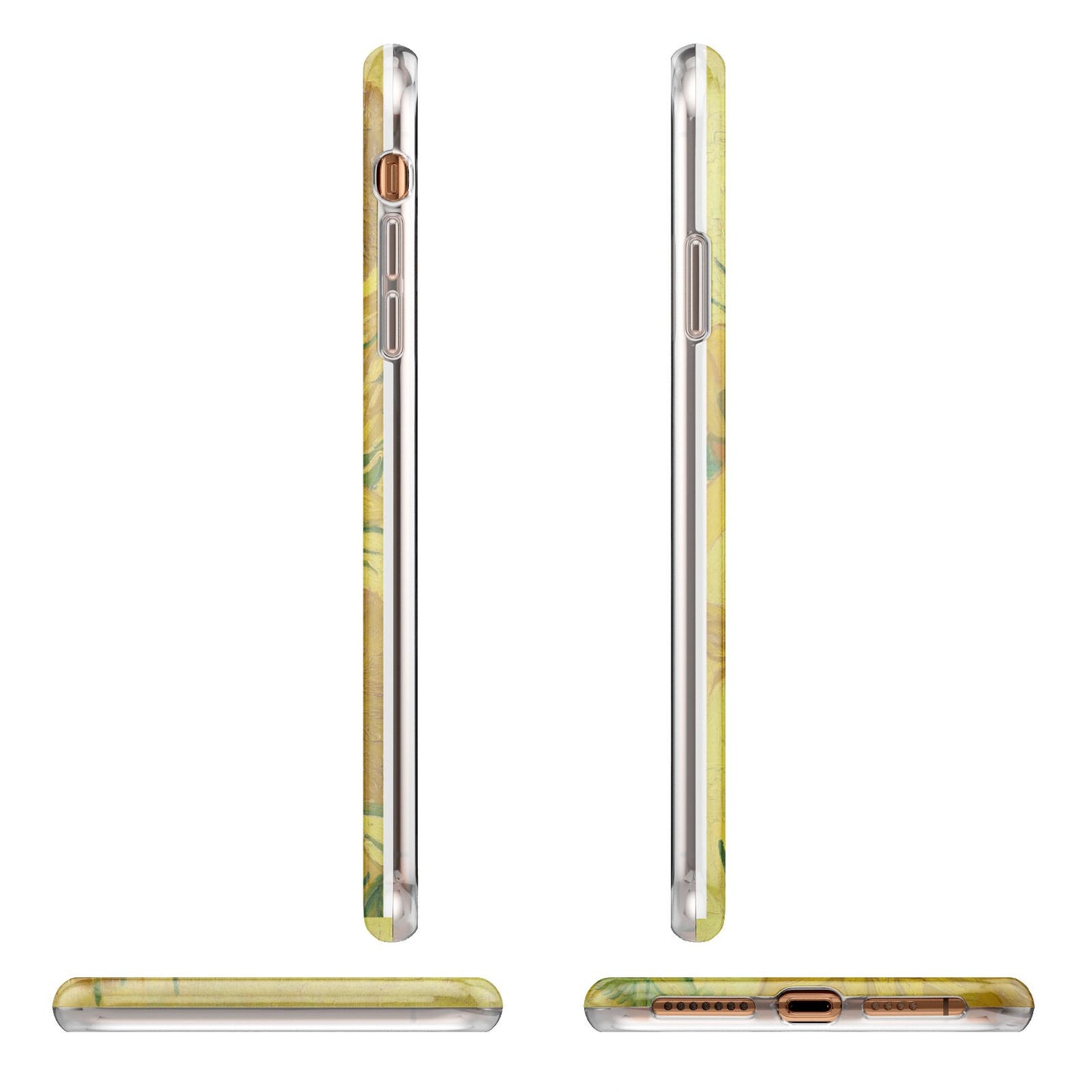 Van Gogh Sunflowers Apple iPhone XS Max 3D Wrap Tough Case Alternative Image Angles