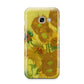Van Gogh Sunflowers Samsung Galaxy A3 2017 Case on gold phone